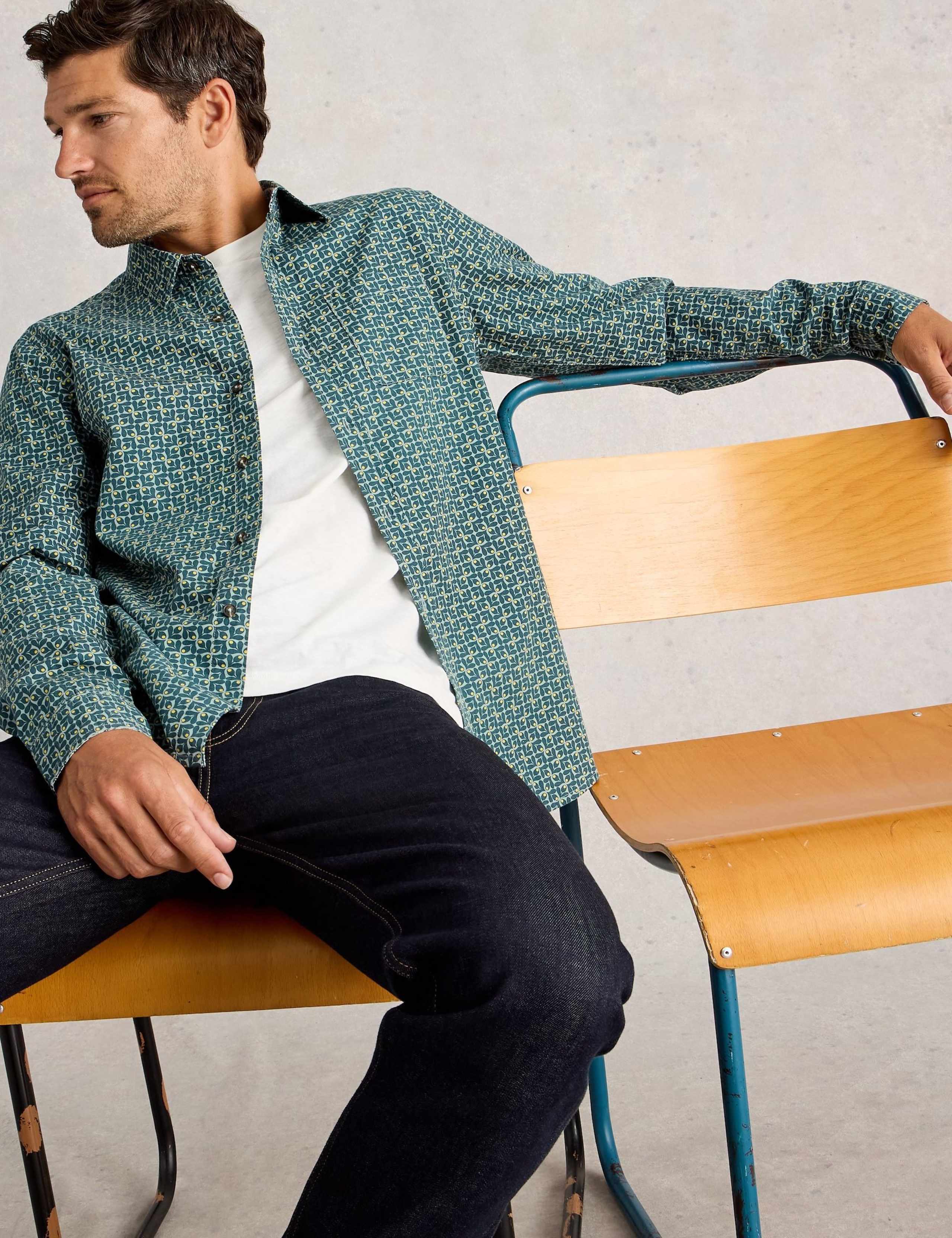 Regular Fit Pure Cotton Printed Shirt 5 of 6