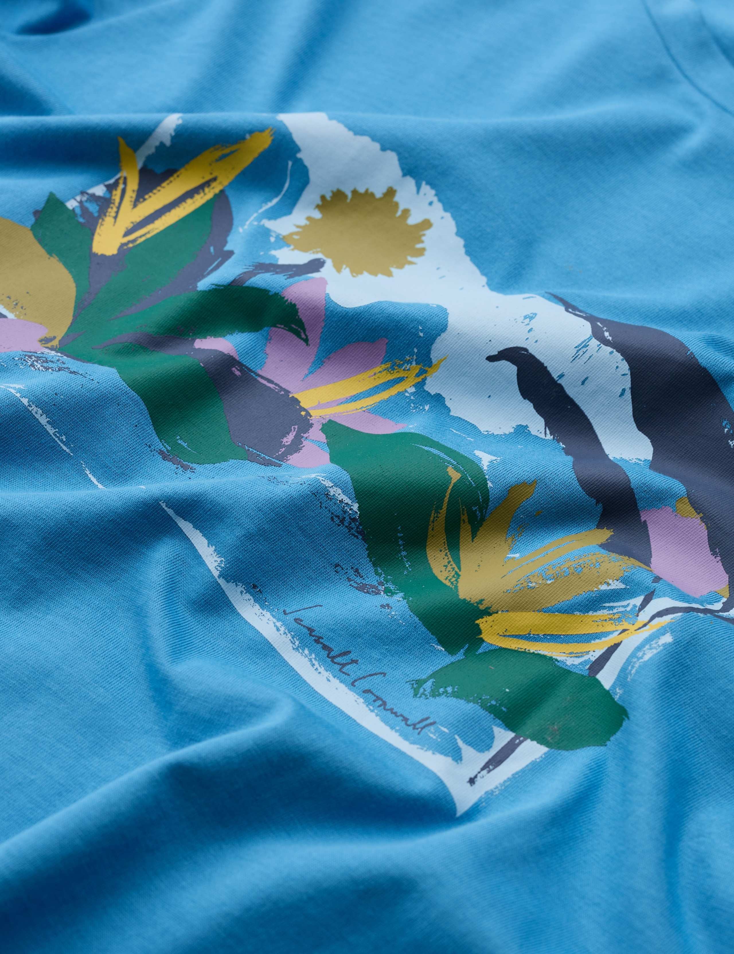 Pure Cotton Seaside Graphic T-Shirt 5 of 5