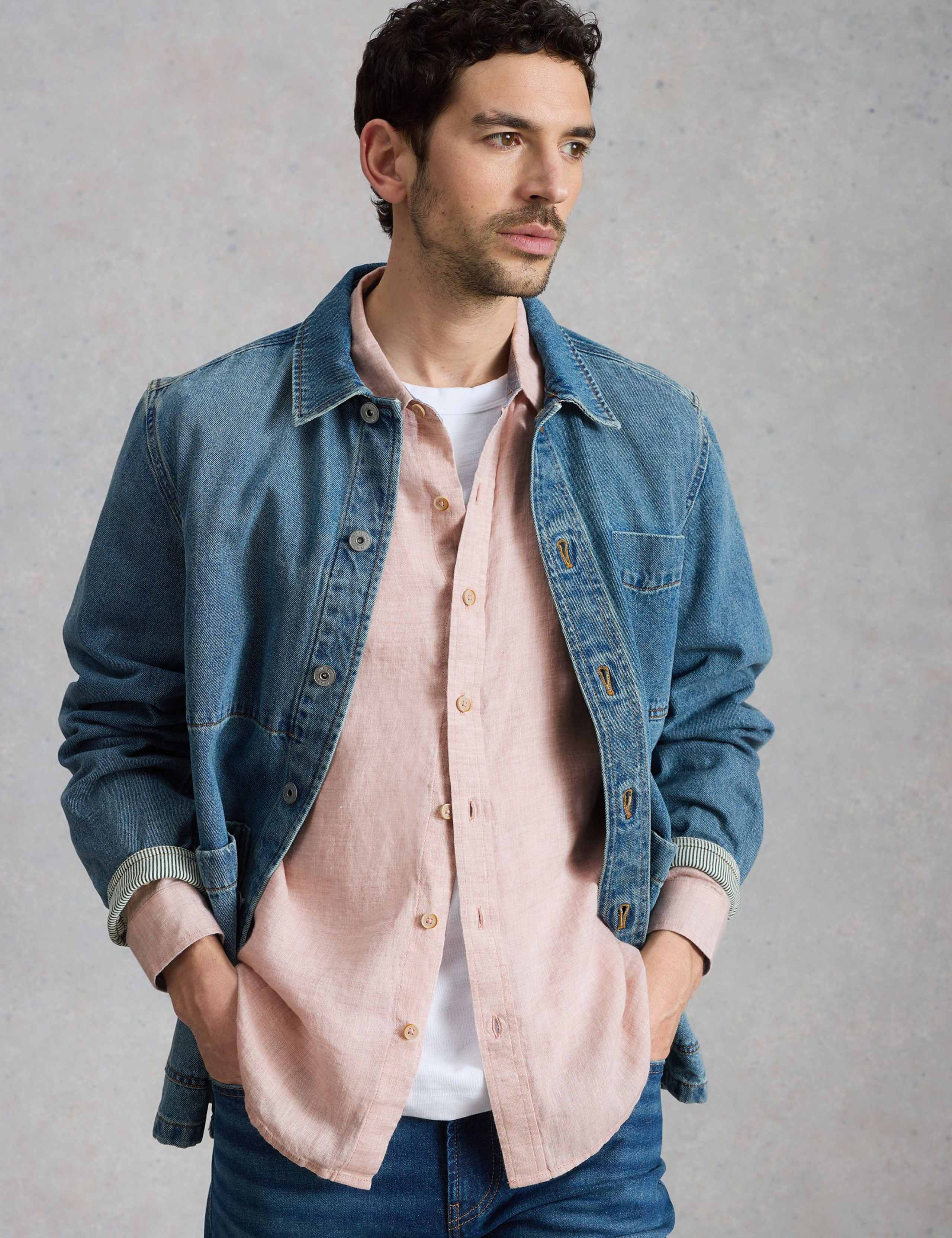 Regular Fit Pure Linen Shirt 3 of 6