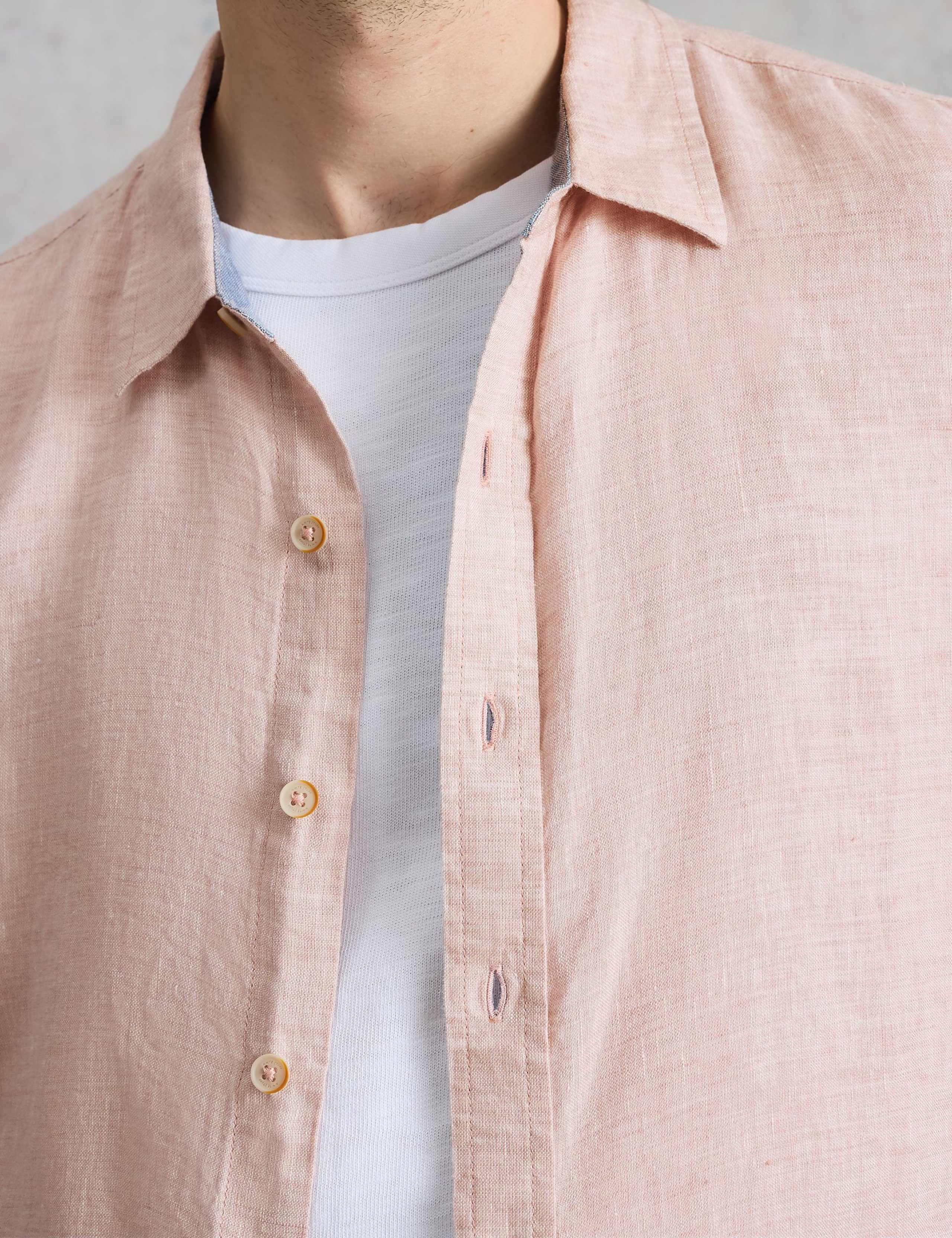 Regular Fit Pure Linen Shirt 5 of 6