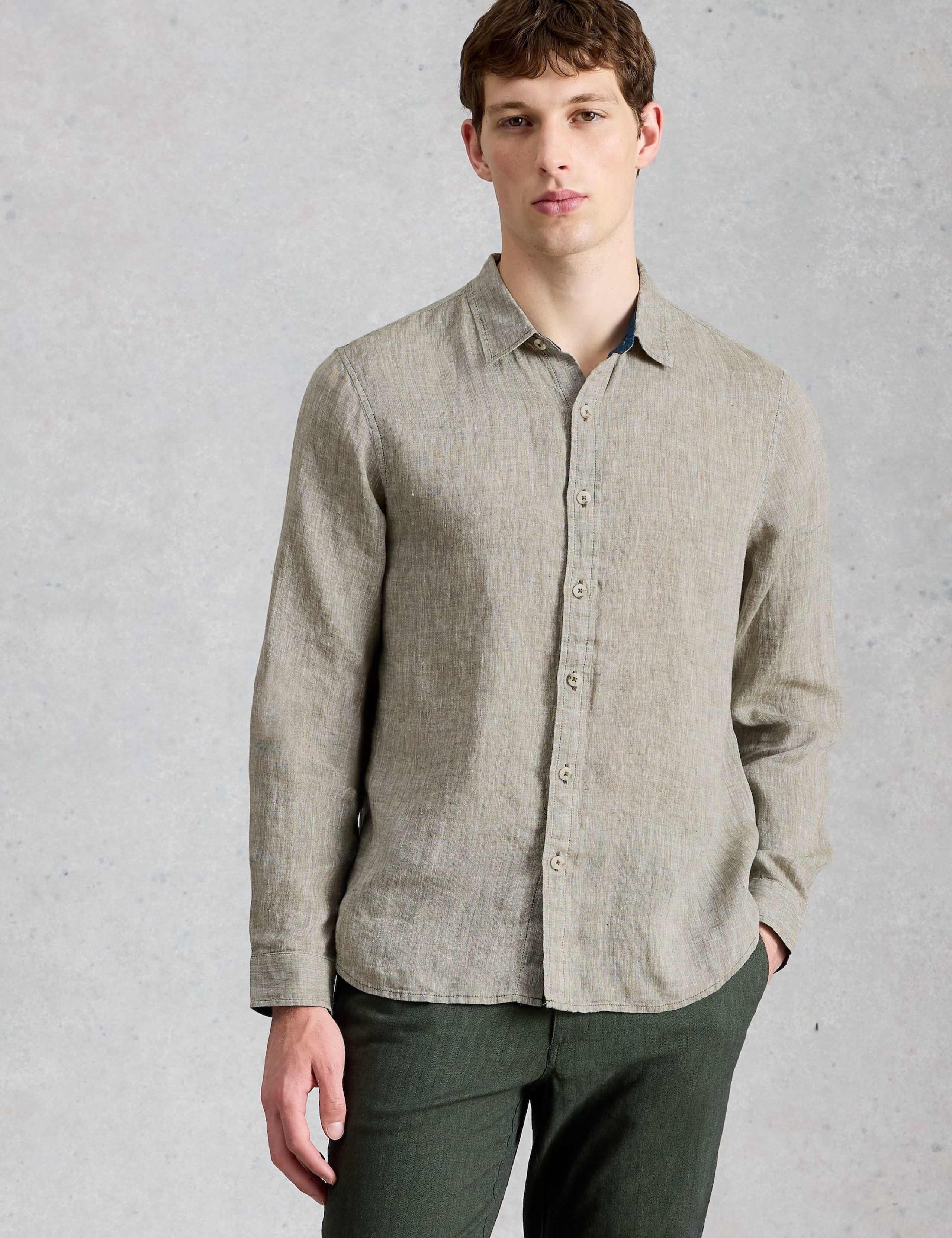 Regular Fit Pure Linen Shirt 3 of 6