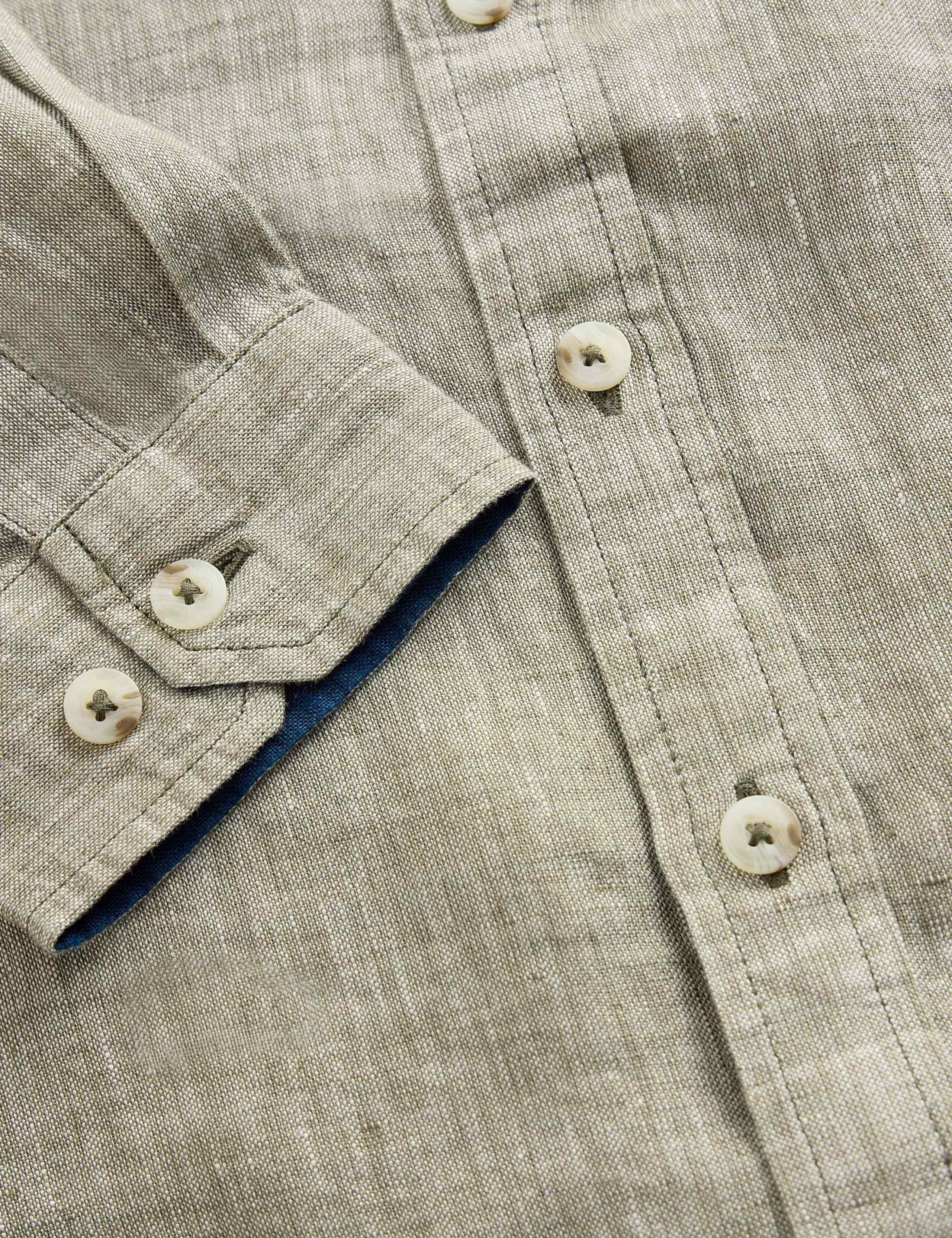 Regular Fit Pure Linen Shirt 6 of 6
