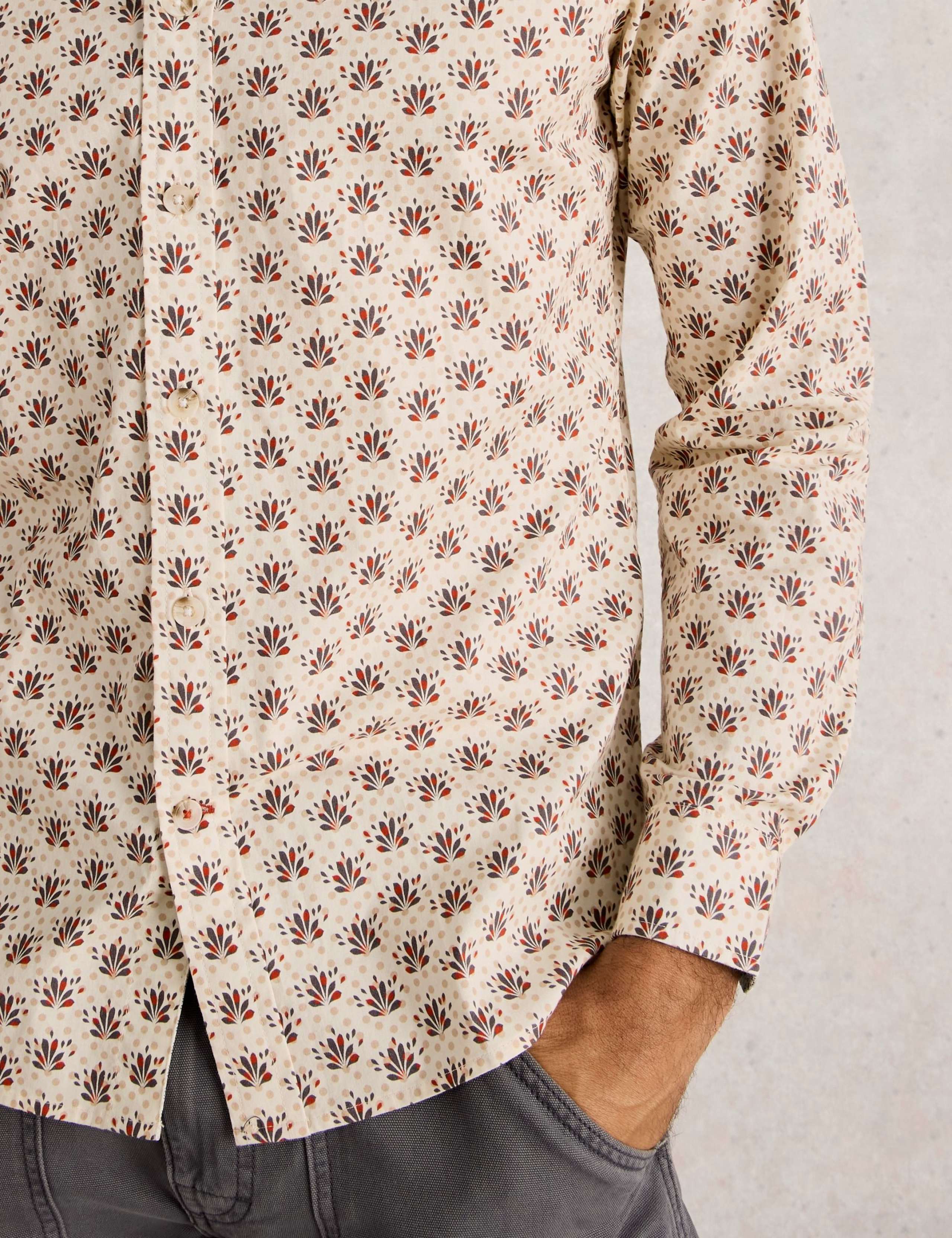 Regular Fit Cotton Rich Fan Print Shirt 4 of 6