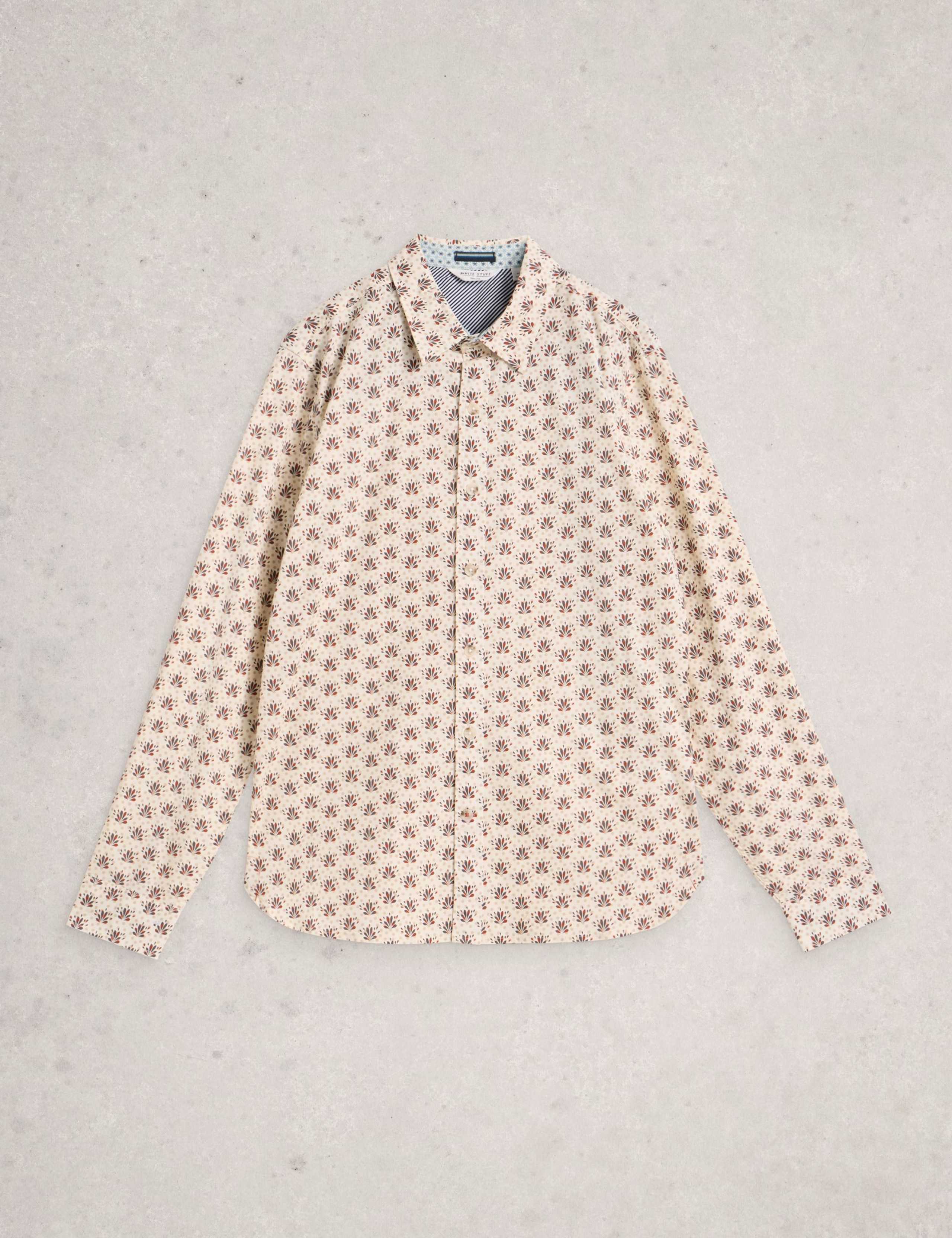 Regular Fit Cotton Rich Fan Print Shirt 2 of 6