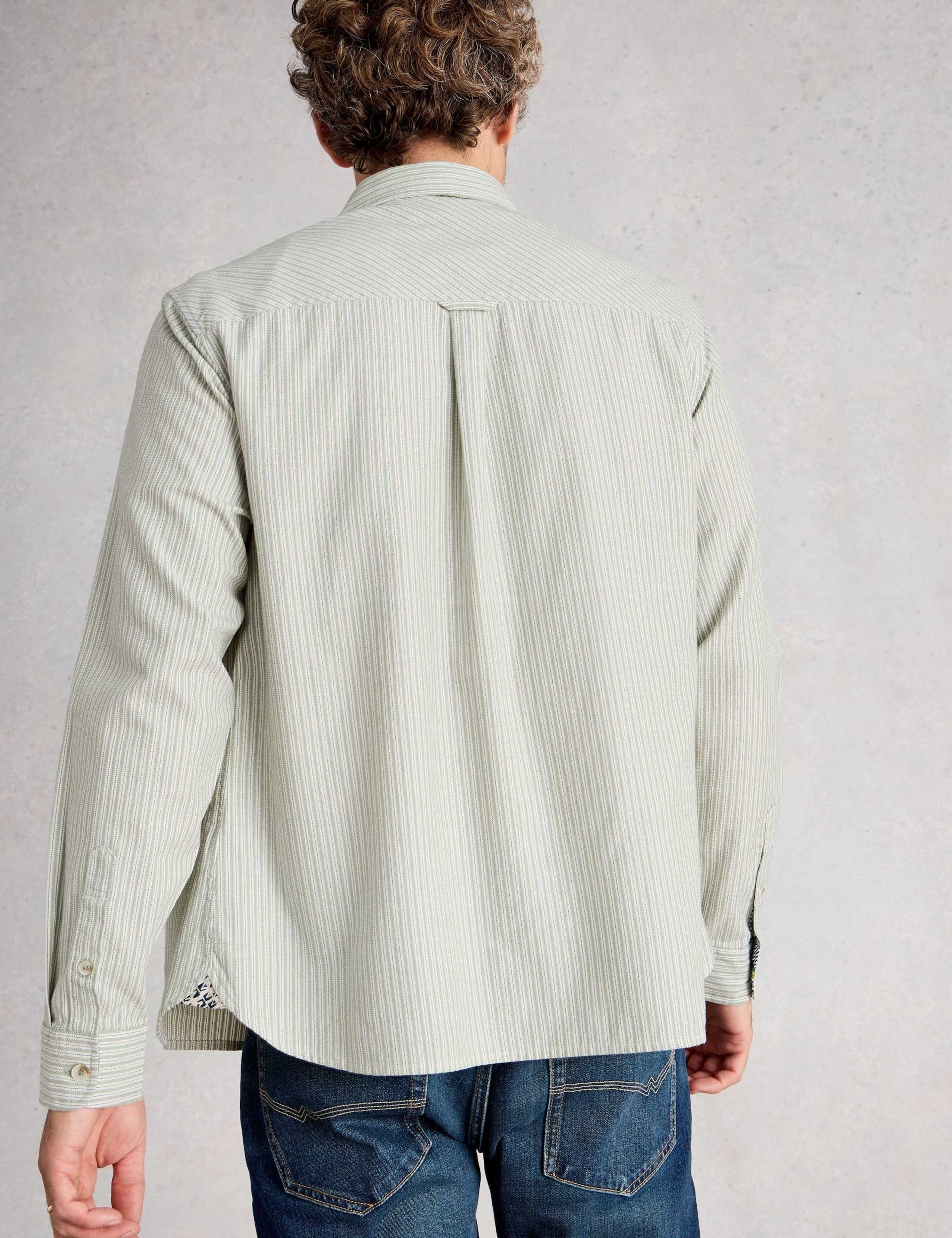 Regular Fit Pure Cotton Striped Shirt 4 of 6