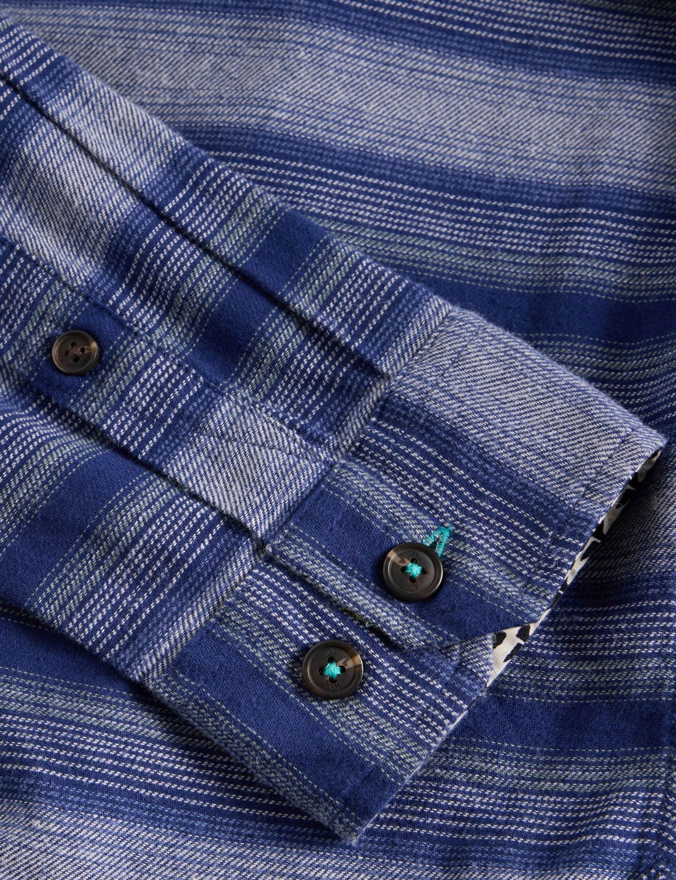 Regular Fit Pure Cotton Striped Overshirt 6 of 6