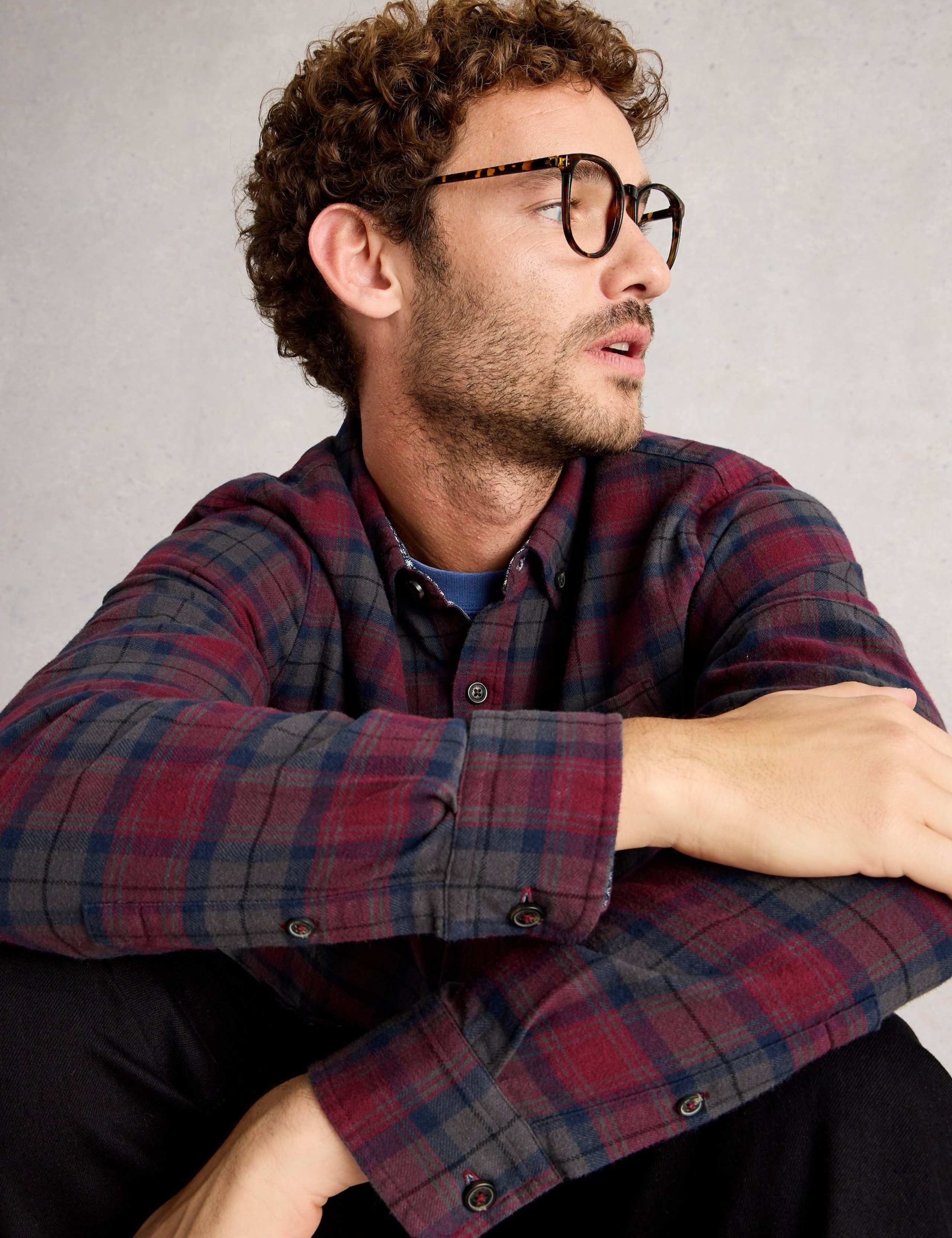 Regular Fit Black Watch Tartan Oxford Shirt 4 of 6
