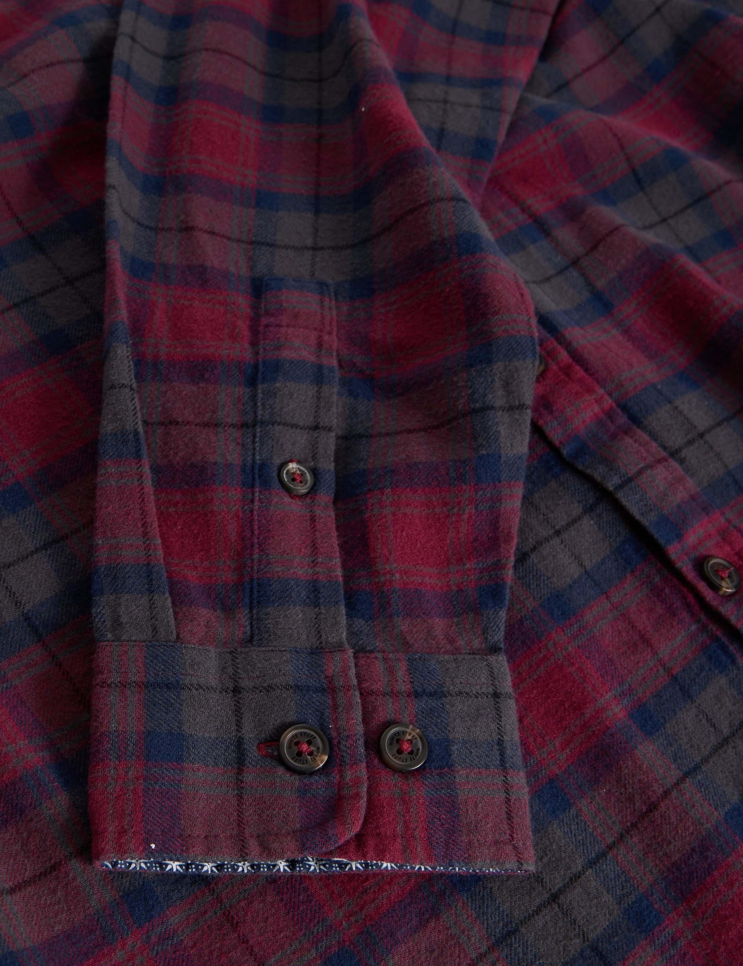 Regular Fit Black Watch Tartan Oxford Shirt 6 of 6