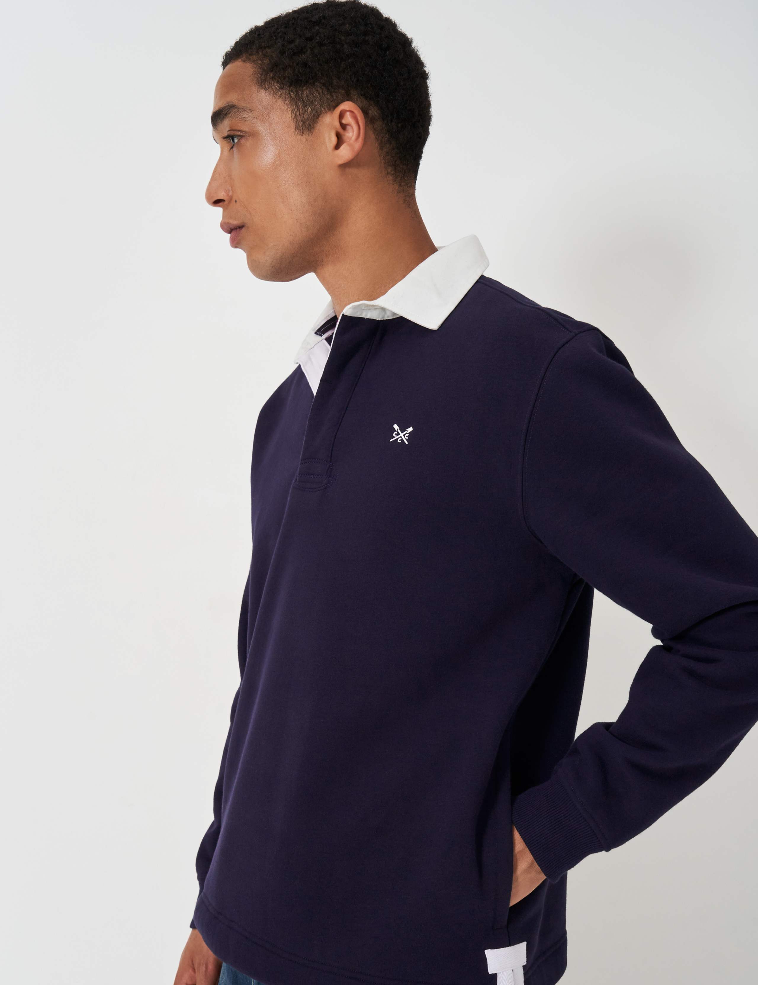 Cotton Rich Contrast Collar Rugby Shirt 2 of 4