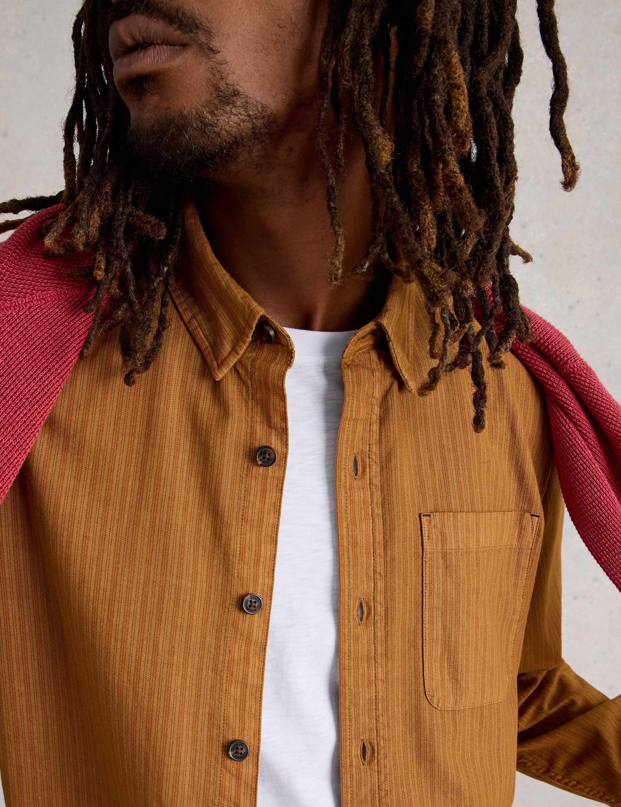 Regular Fit Bruton Stripe Pure Cotton Shirt 4 of 6
