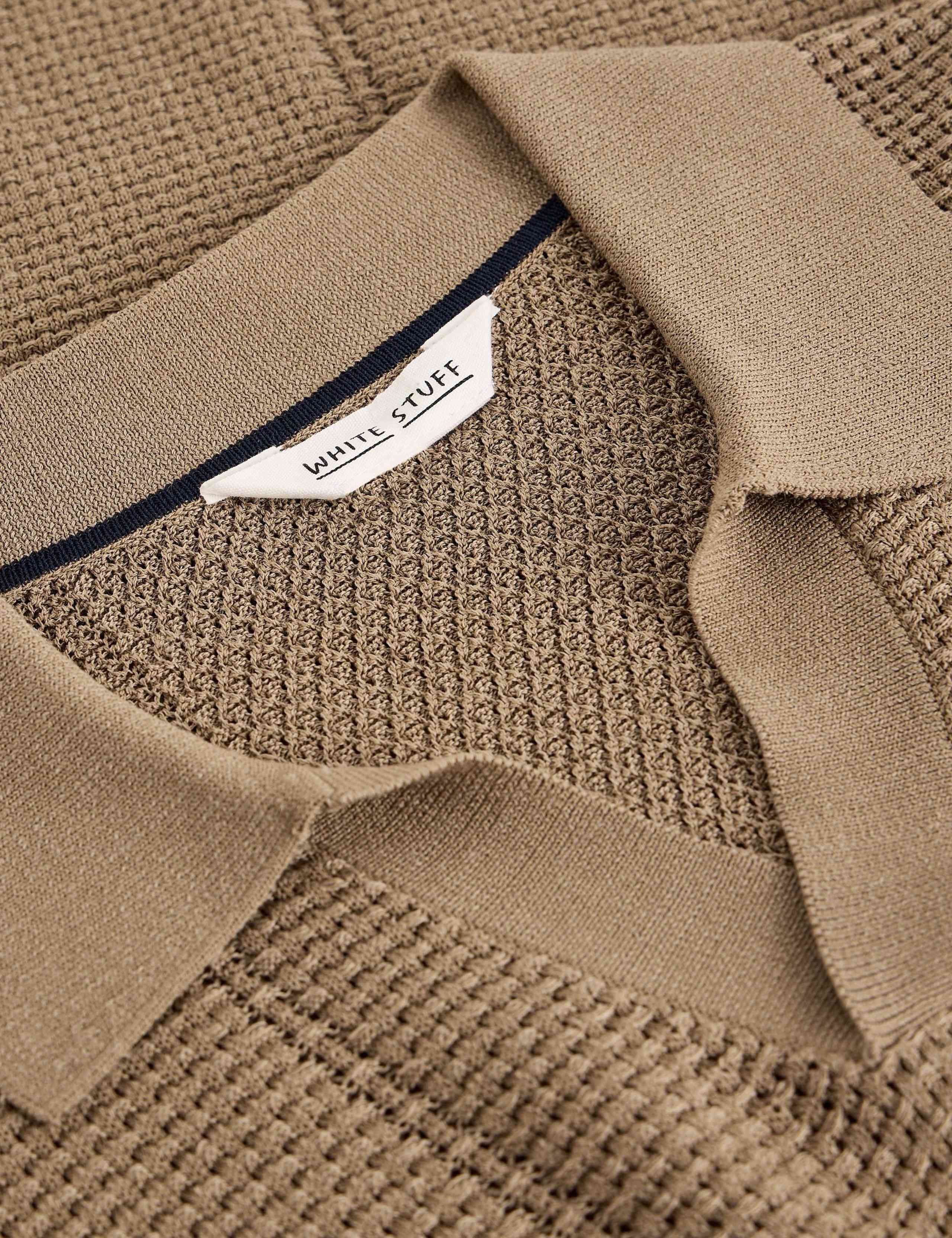 Cotton Rich Knitted Polo Shirt 6 of 6