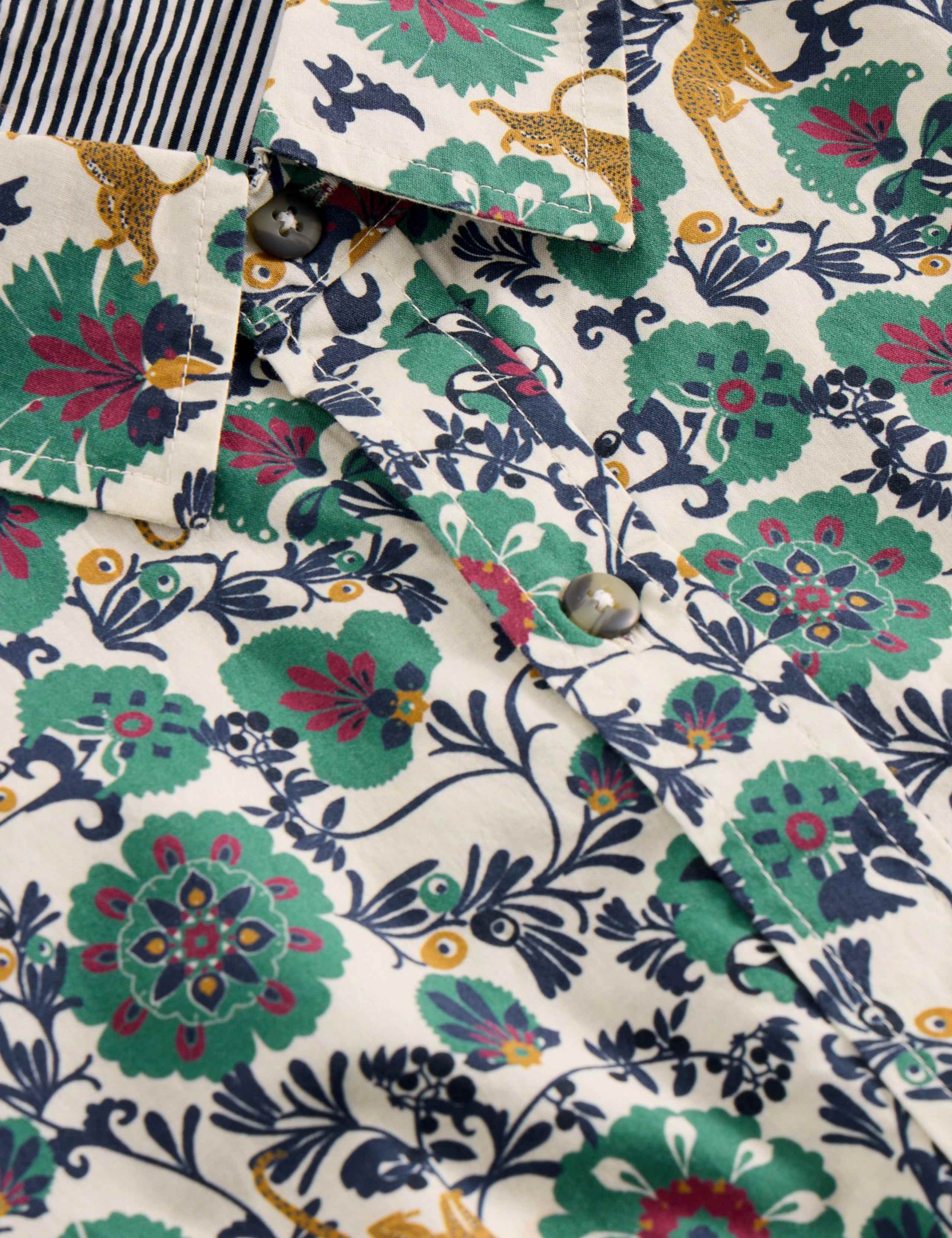 Regular Fit Pure Cotton Folk Print Shirt 5 of 6