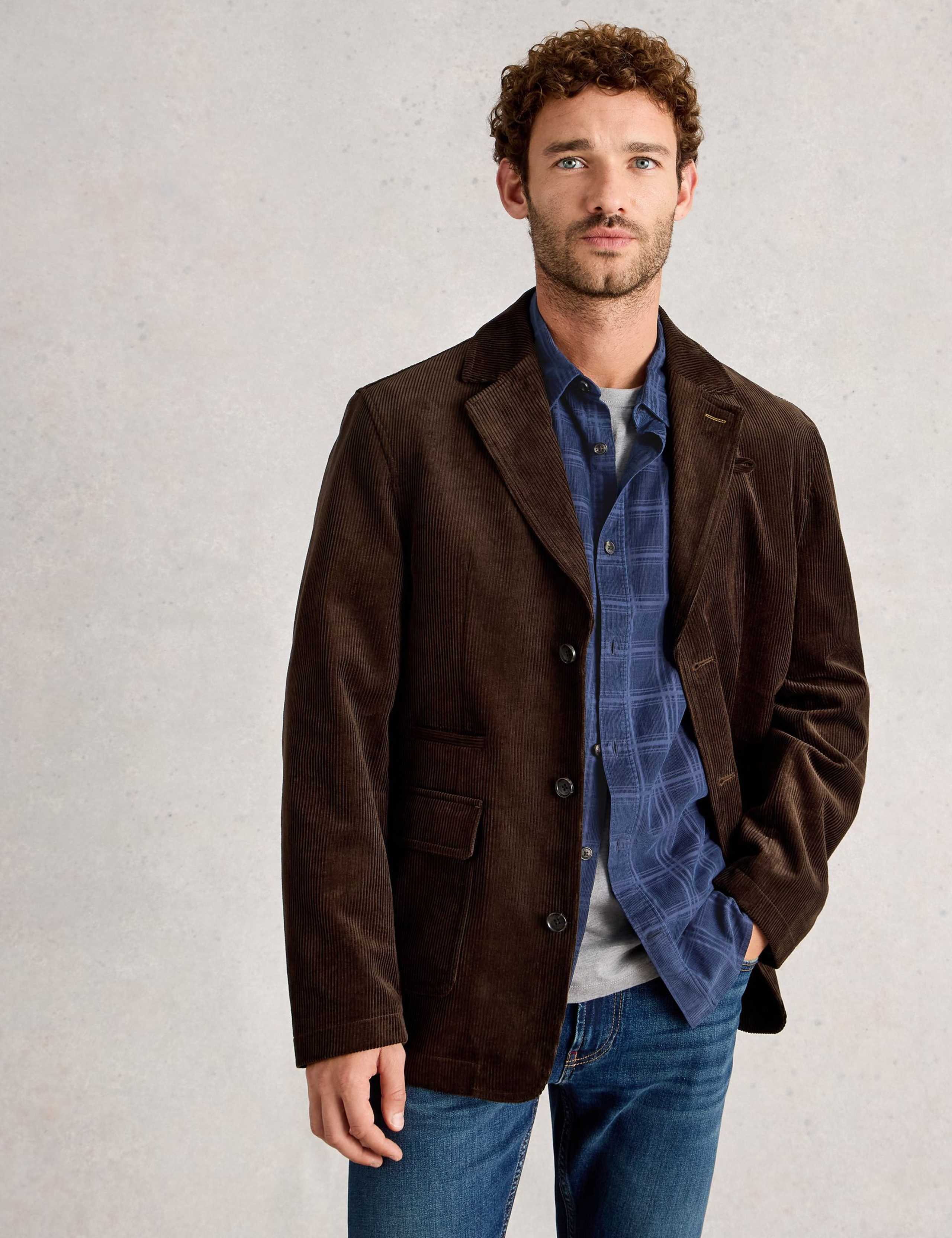 Regular Fit Corduroy Checked Shirt 4 of 6