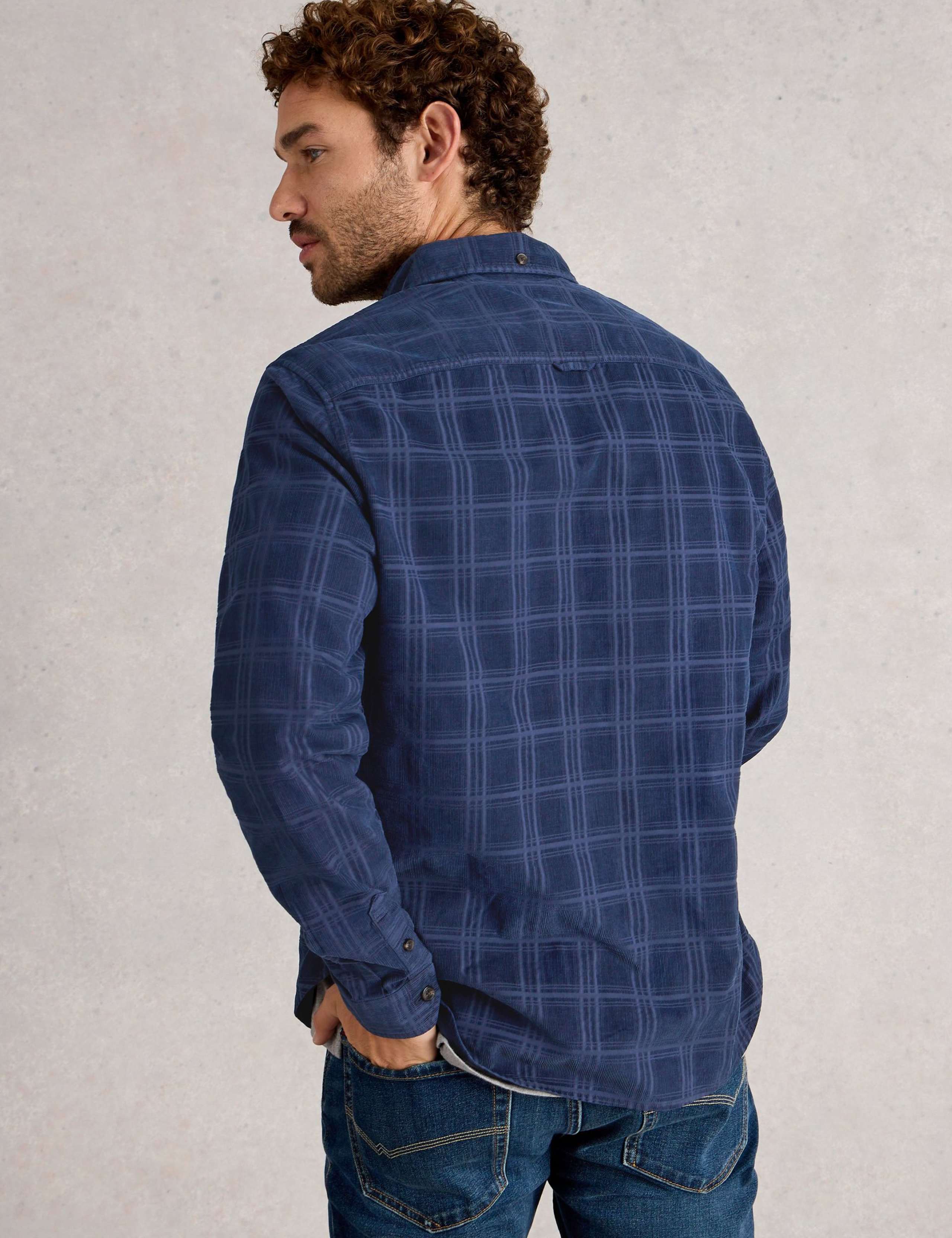 Regular Fit Corduroy Checked Shirt 5 of 6