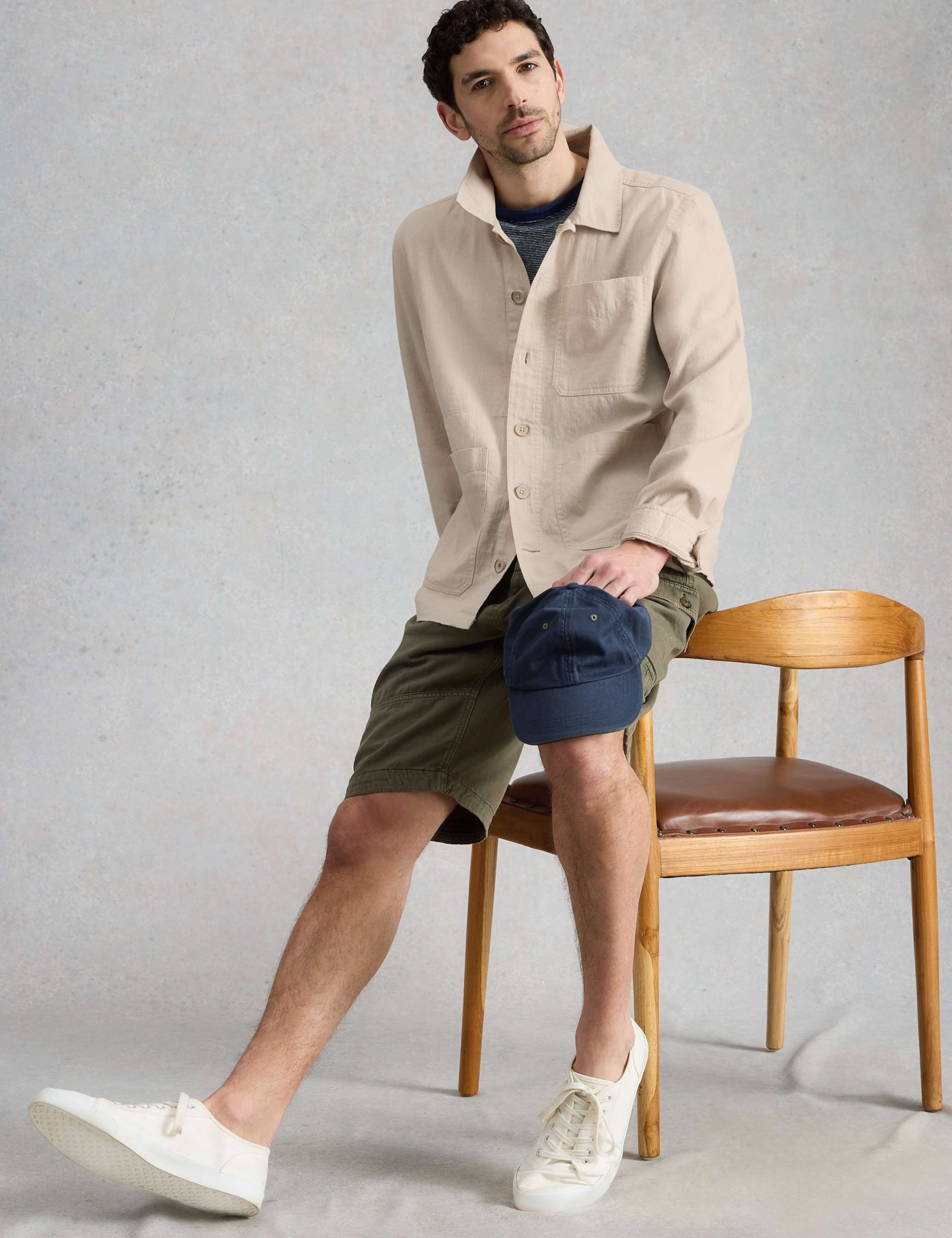 Cotton Linen Blend Overshirt 3 of 6