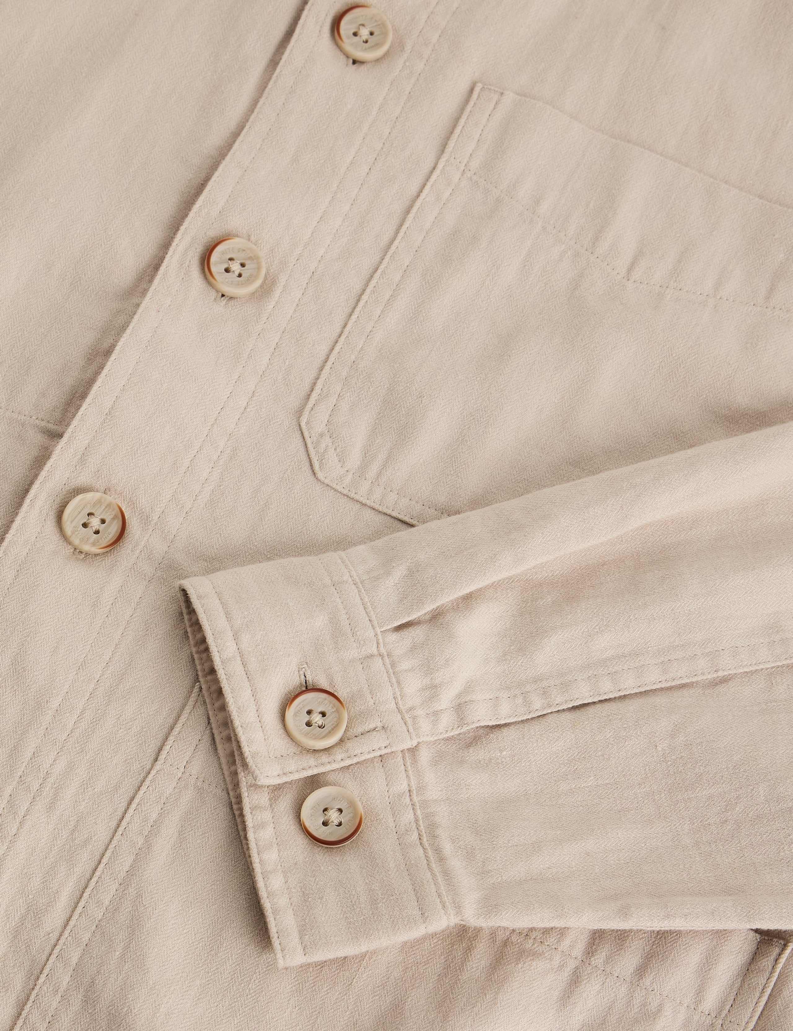 Cotton Linen Blend Overshirt 6 of 6