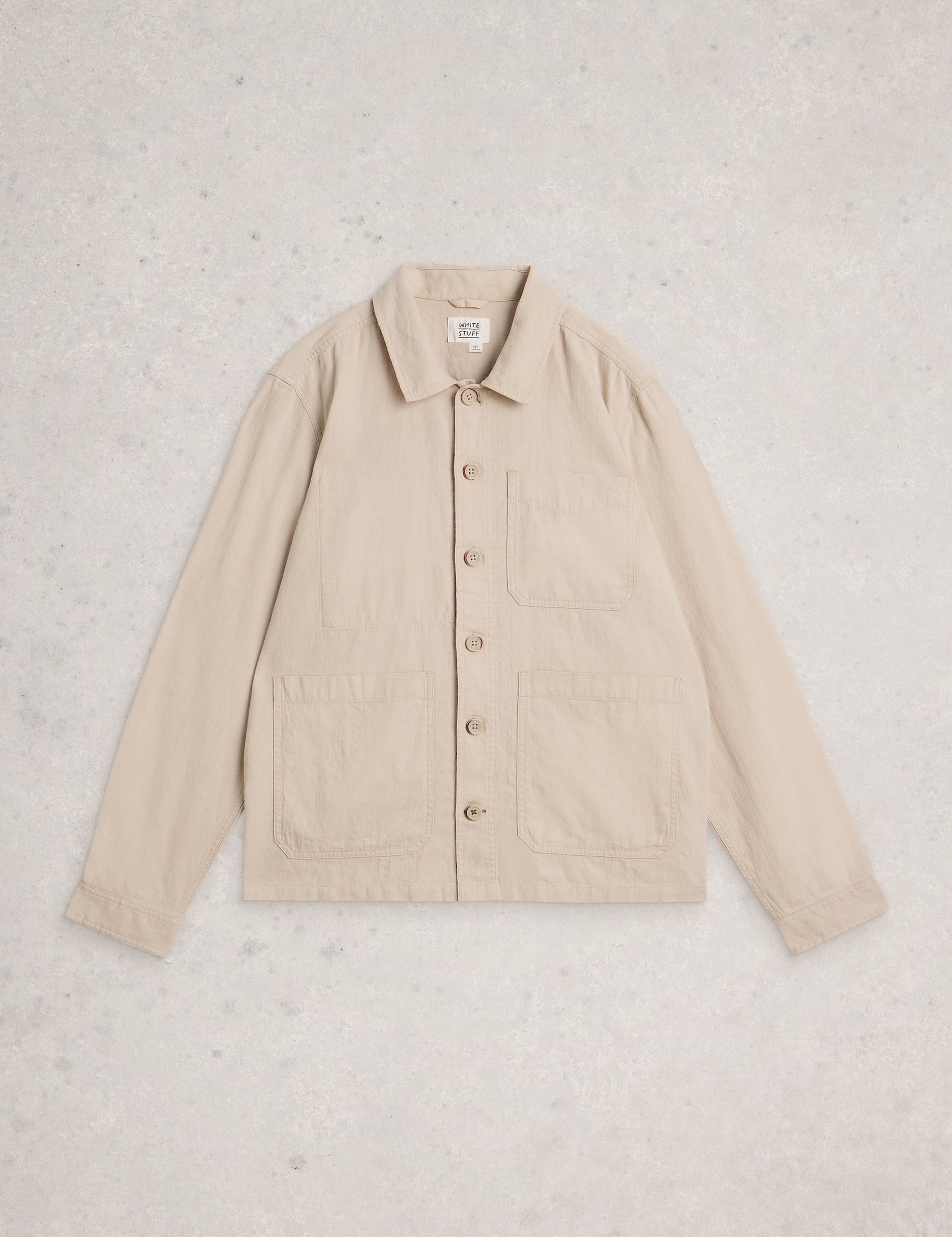 Cotton Linen Blend Overshirt 2 of 6
