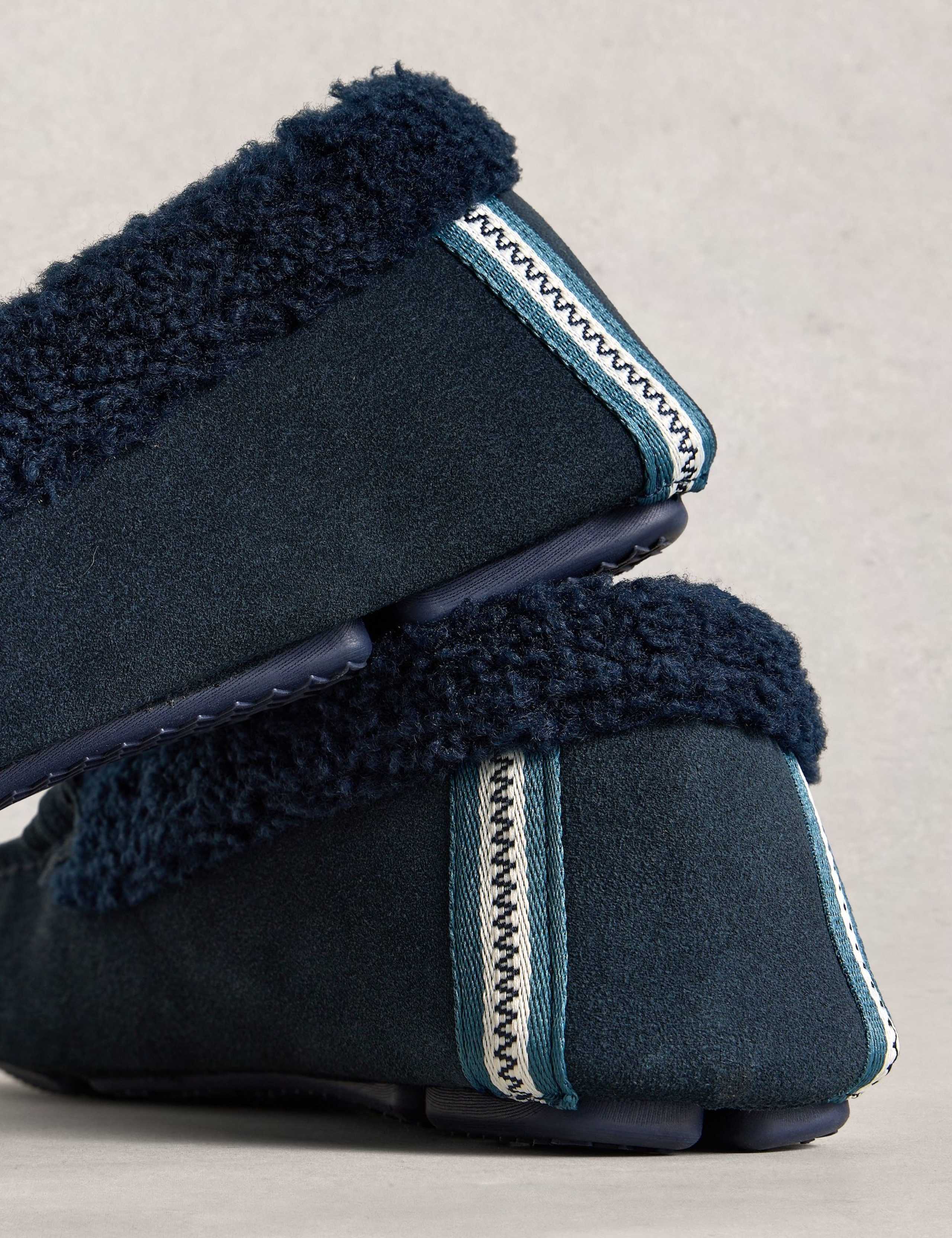 Suede Faux Fur Moccasin Slippers 4 of 4