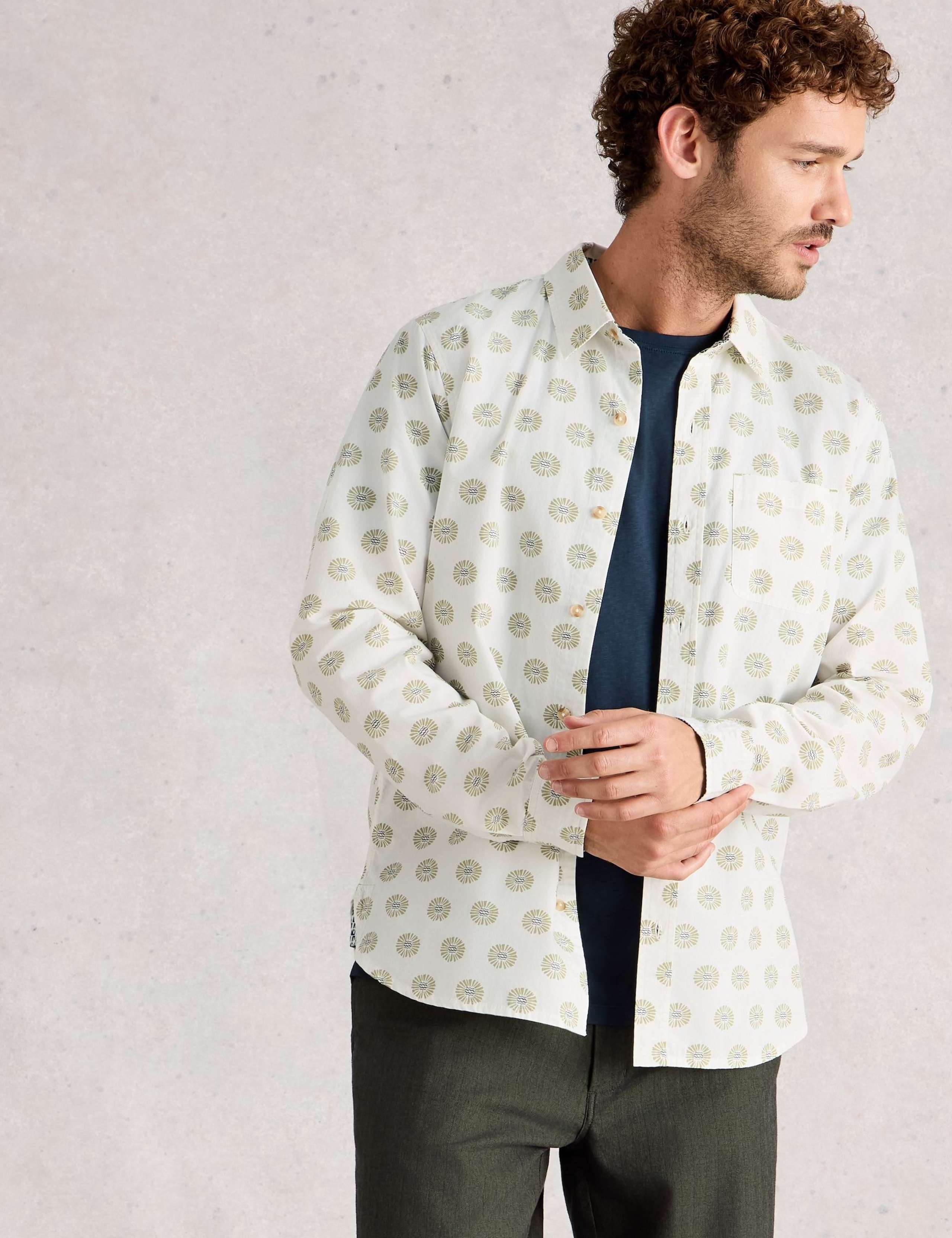 Regular Fit Pure Cotton Printed Shirt 3 of 6