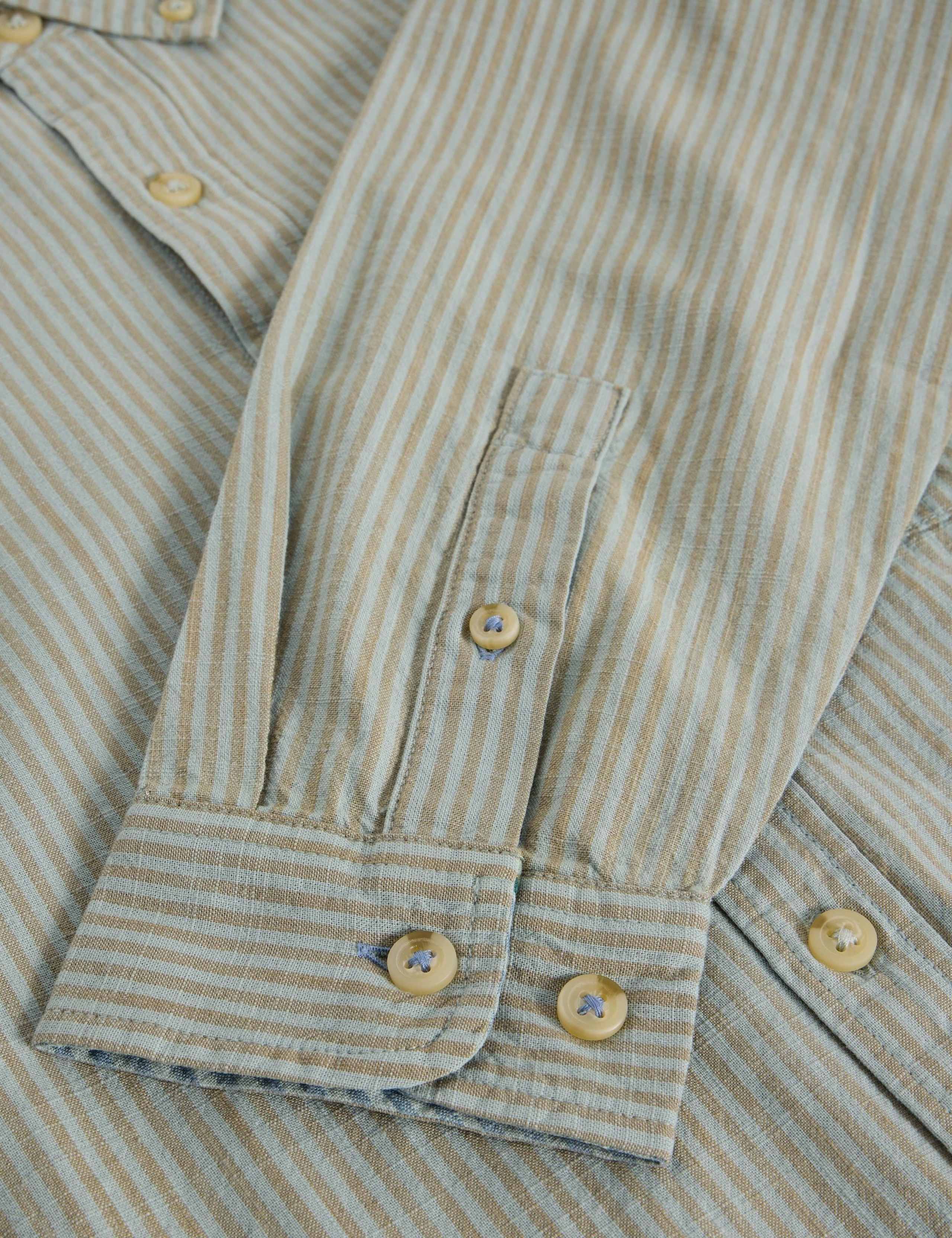 Pure Cotton Striped Oxford Shirt 6 of 6