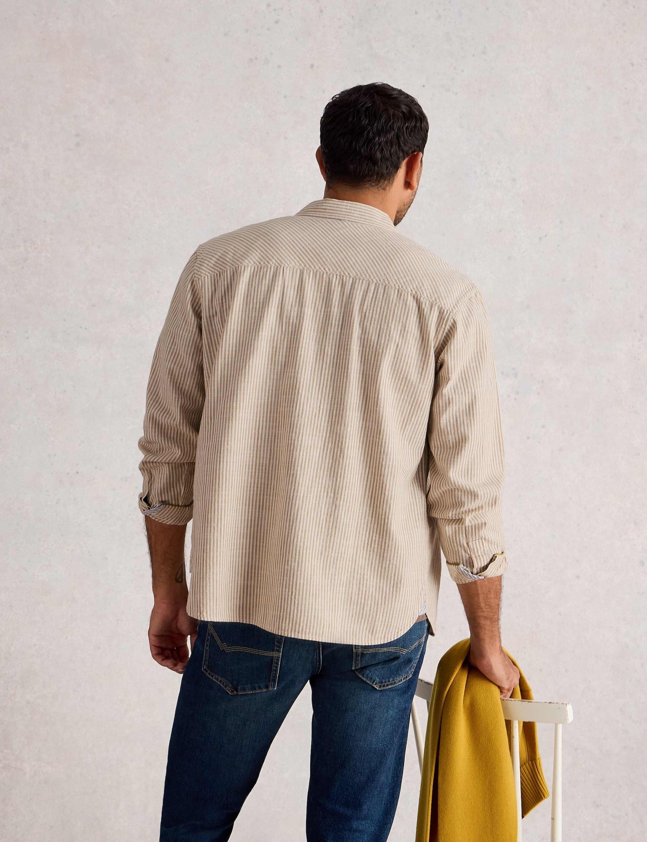 Pure Cotton Striped Oxford Shirt 4 of 6