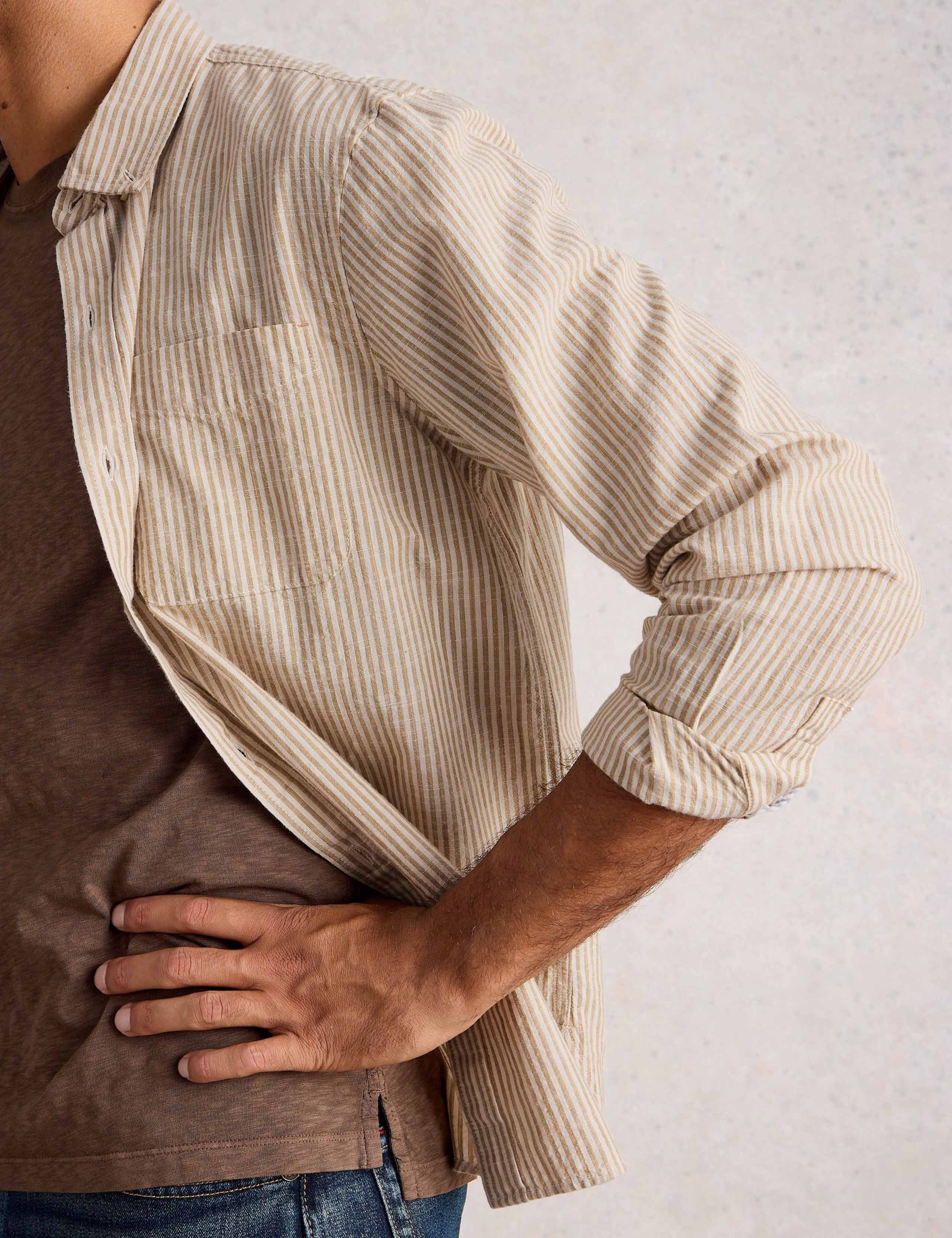 Pure Cotton Striped Oxford Shirt 5 of 6