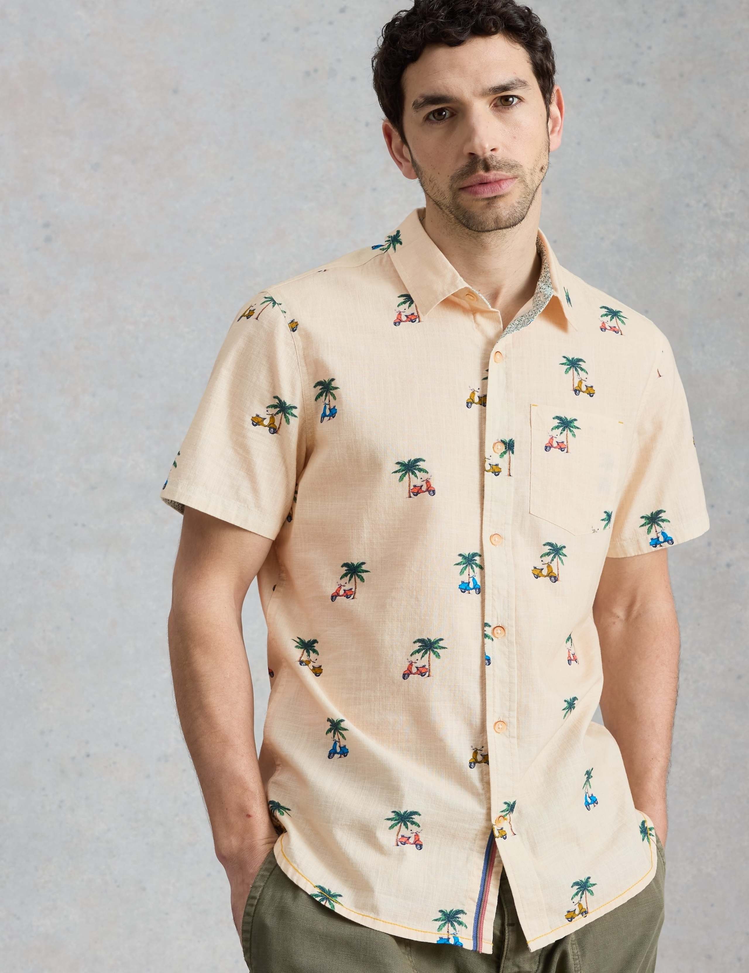 Pure Cotton Printed Short Sleeve Shirt 1 of 6