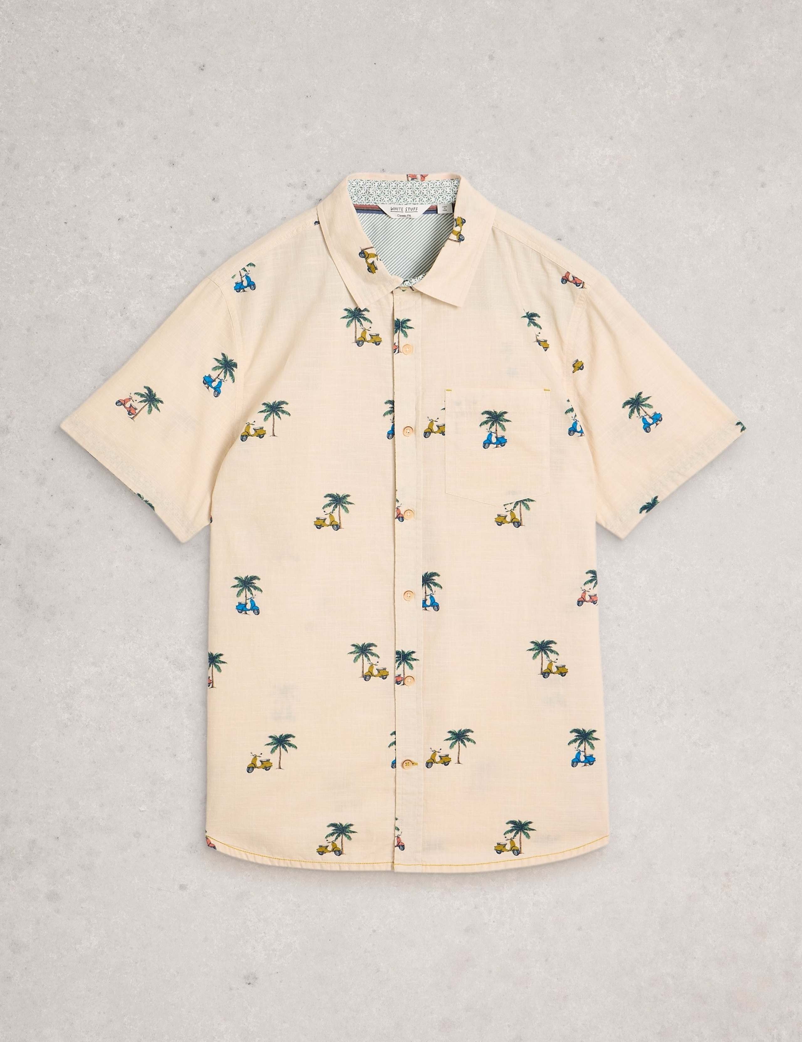 Pure Cotton Printed Short Sleeve Shirt 2 of 6