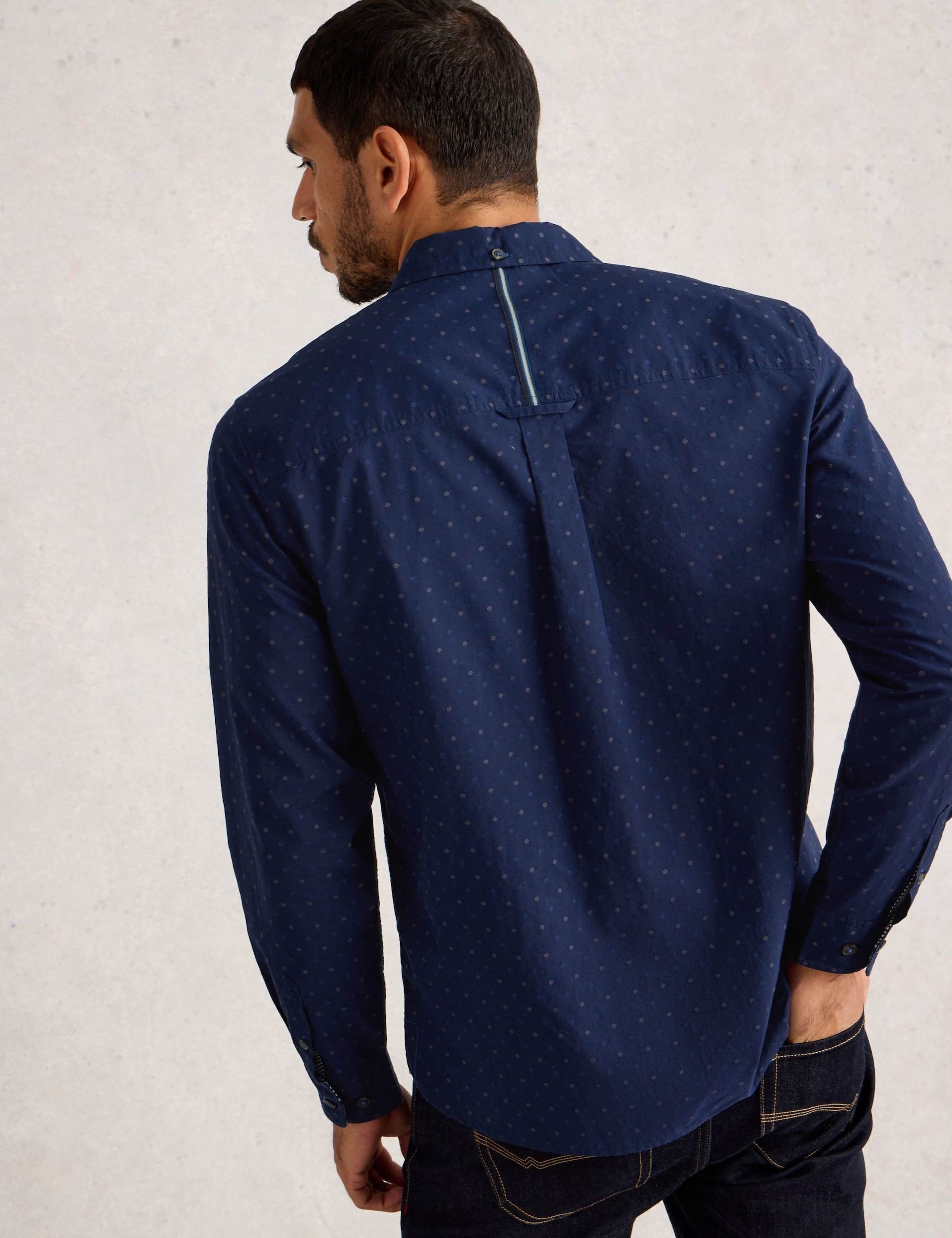 Regular Fit Pure Cotton Spot Print Shirt 4 of 6