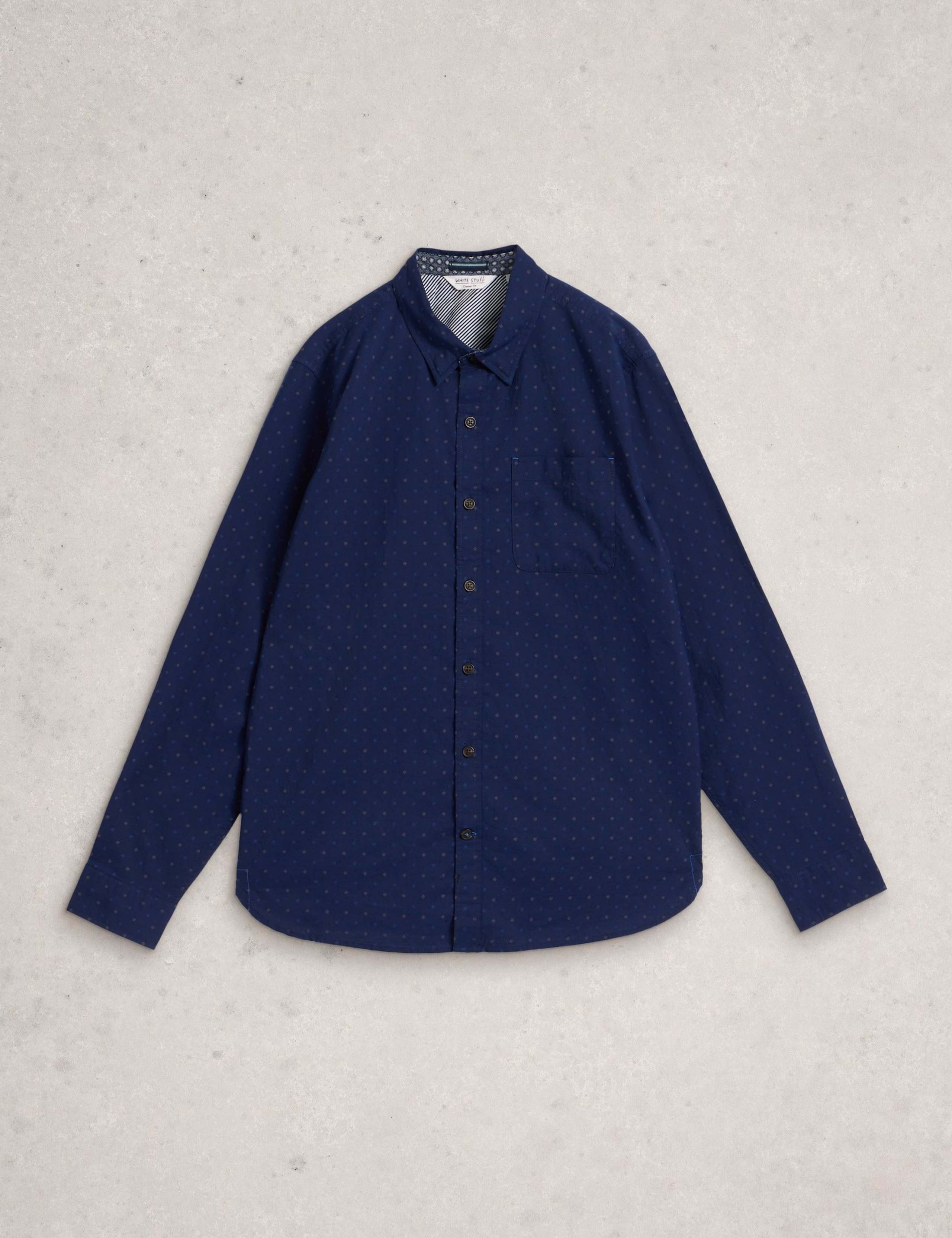 Regular Fit Pure Cotton Spot Print Shirt 2 of 6