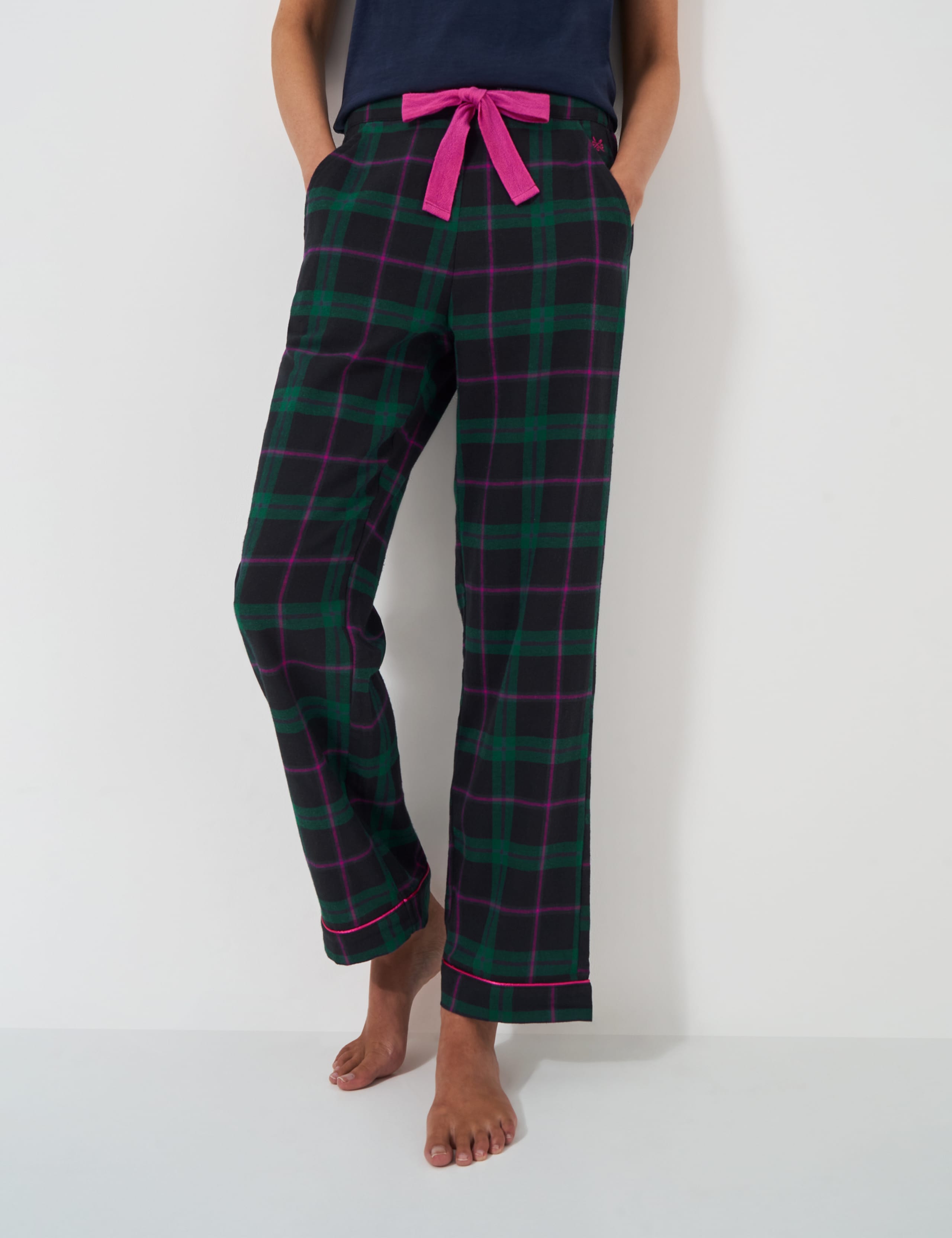 Brushed Flannel Checked Lounge Trousers 1 of 5