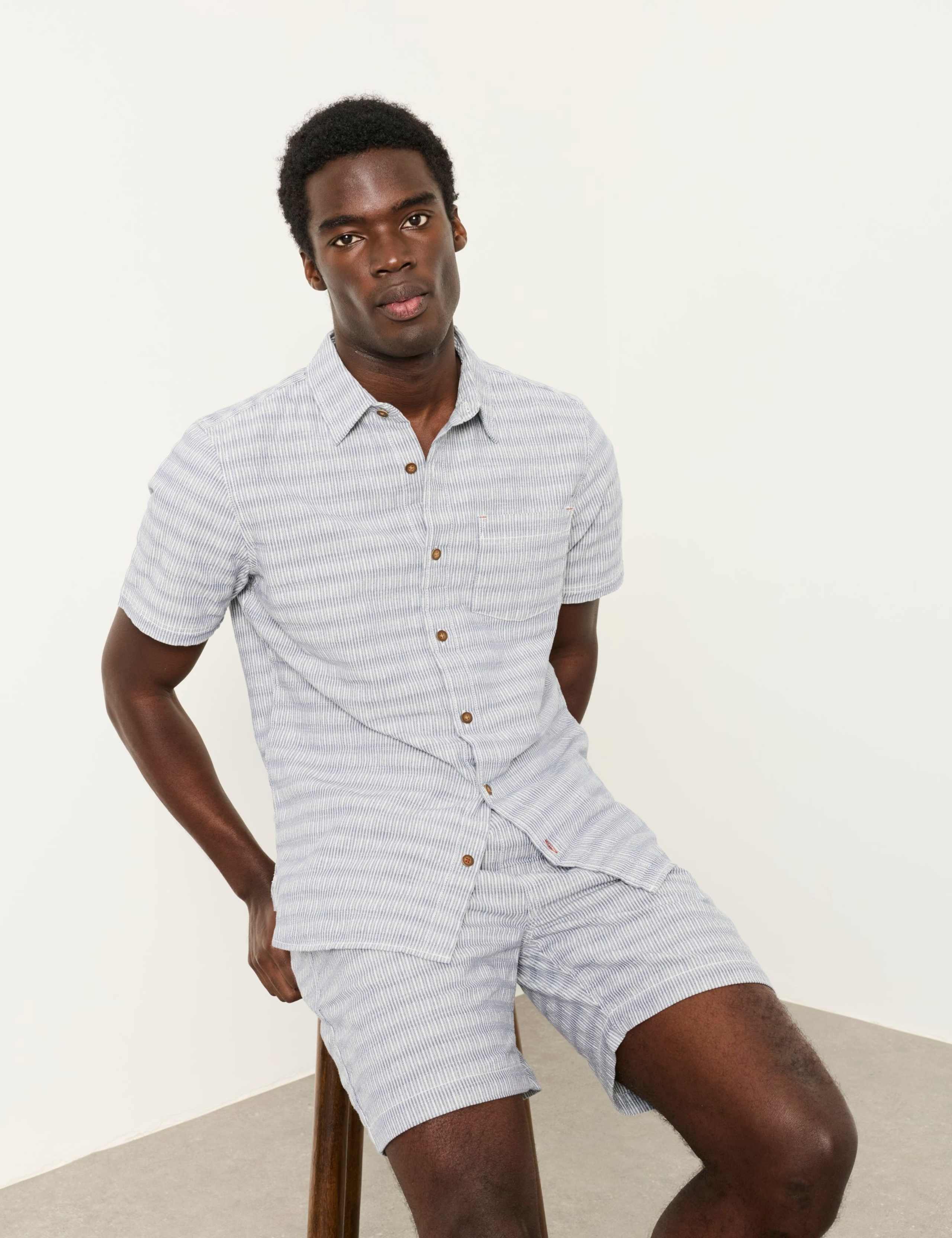 Pure Cotton Textured Shorts 5 of 7