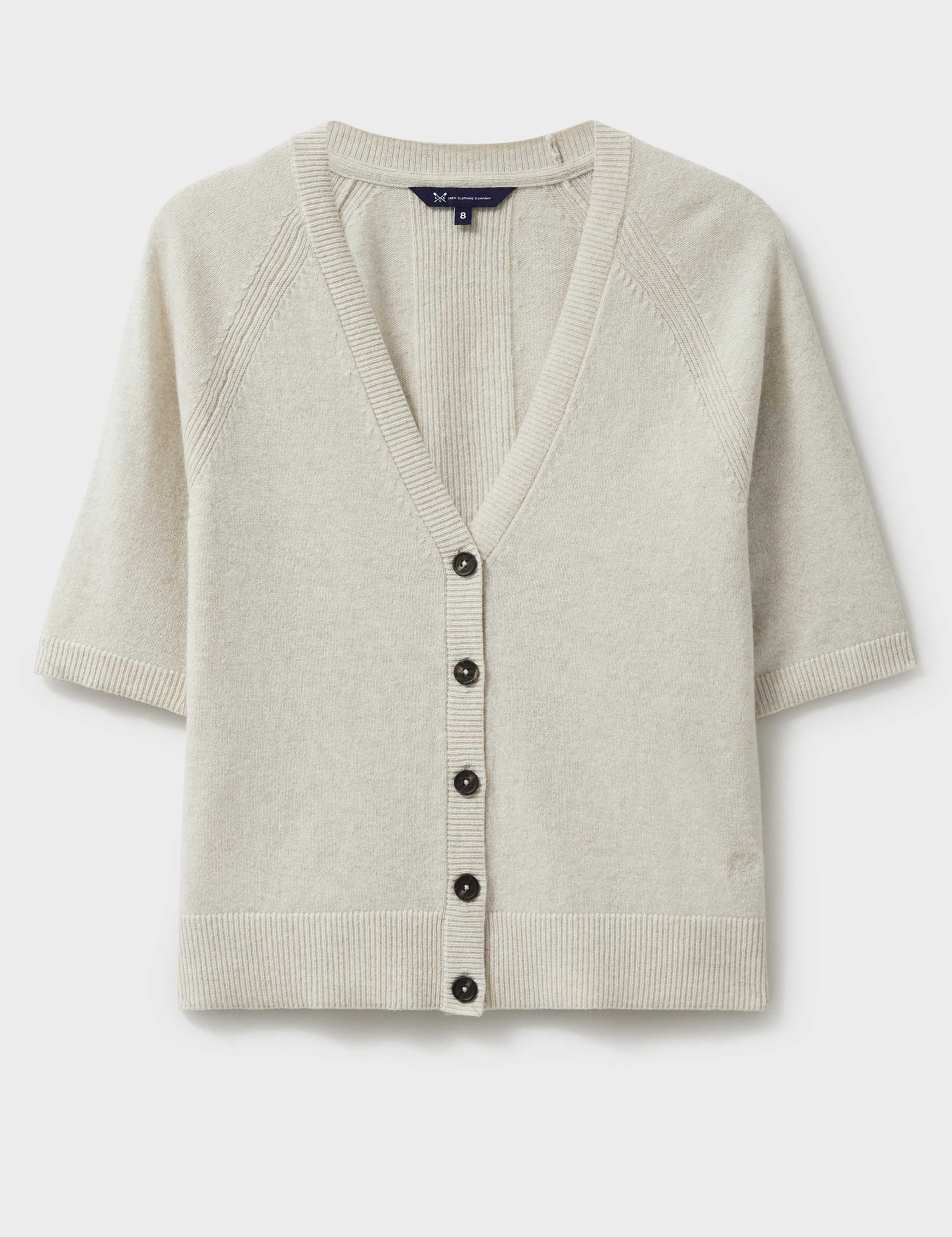 Merino Wool Rich Half Sleeve Cardigan 2 of 5