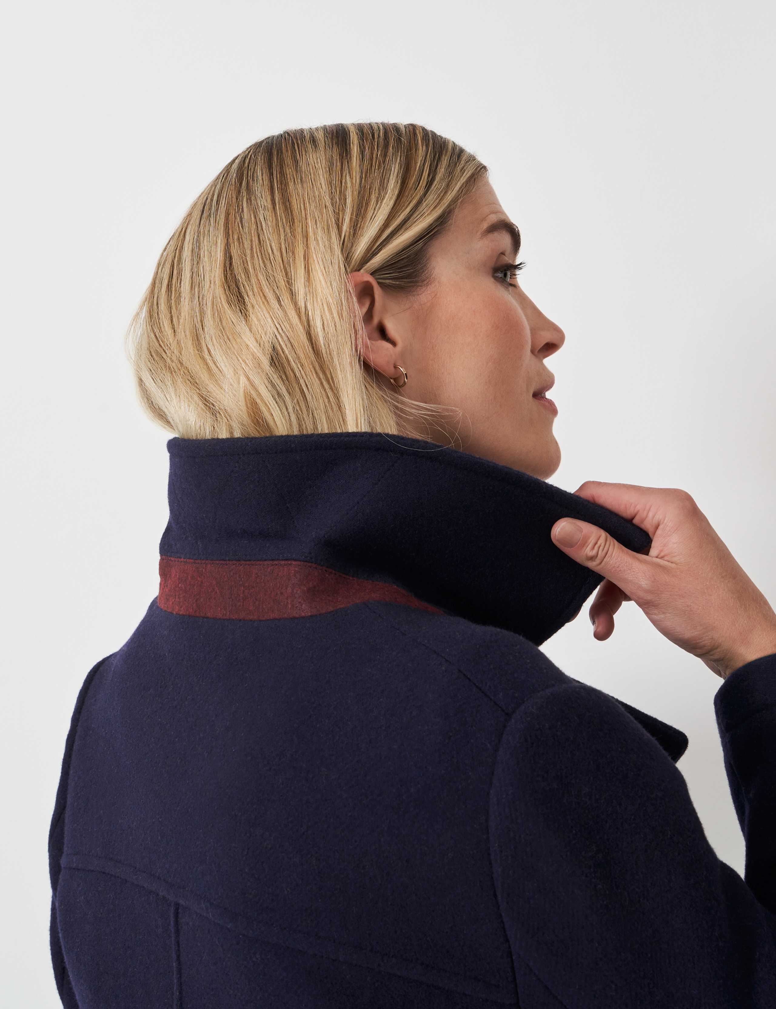 Wool Blend Double Breasted Pea Coat 5 of 5