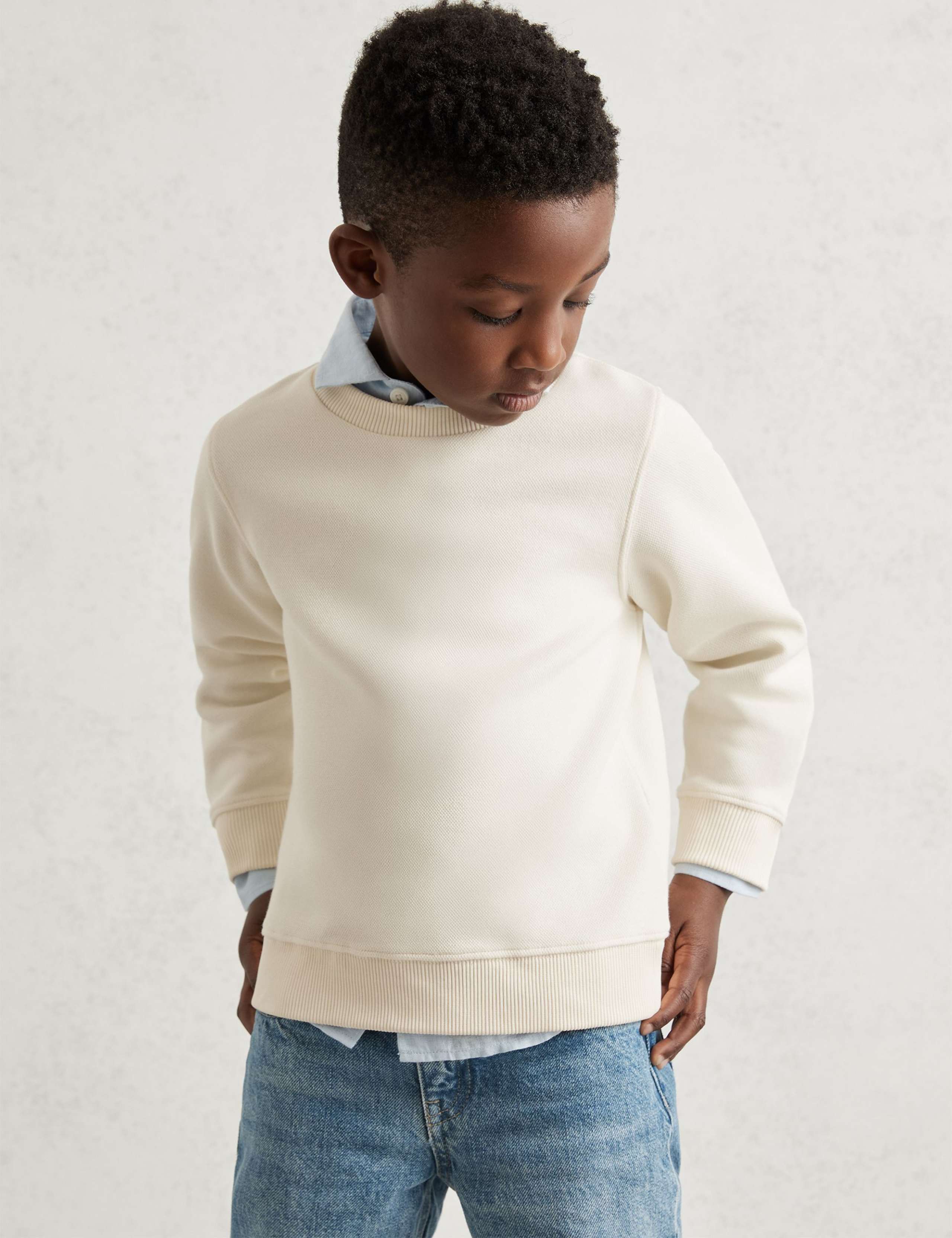 Cotton Blend Sweatshirt (3-14 Yrs) 4 of 4