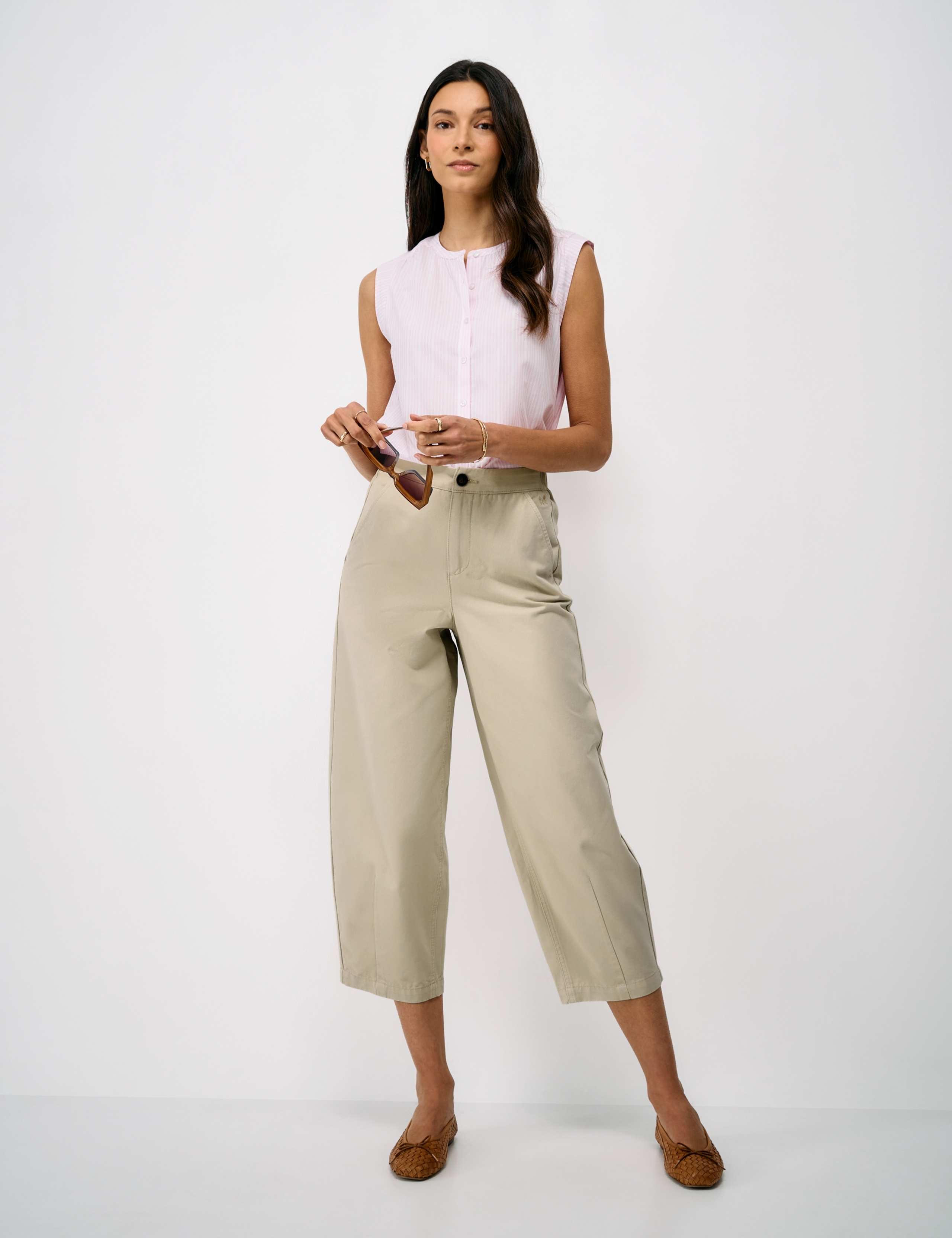 Pure Cotton Barrel Leg Chinos 3 of 5