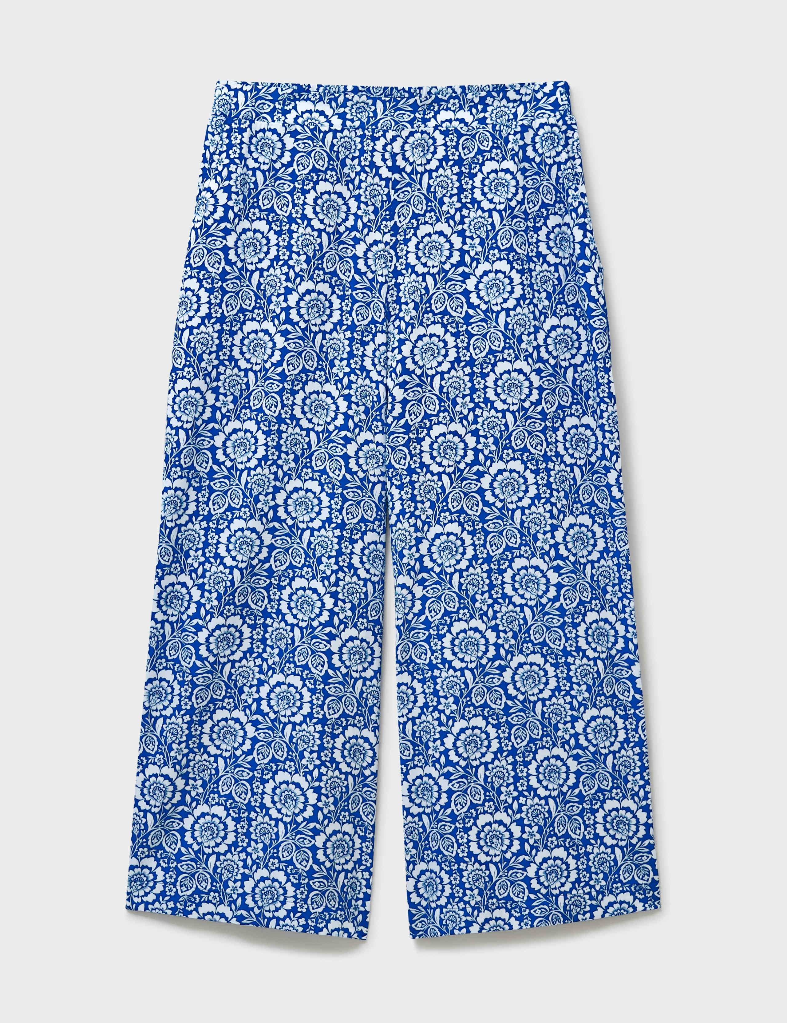 Lyocell Blend Floral Wide Leg Trousers 2 of 5