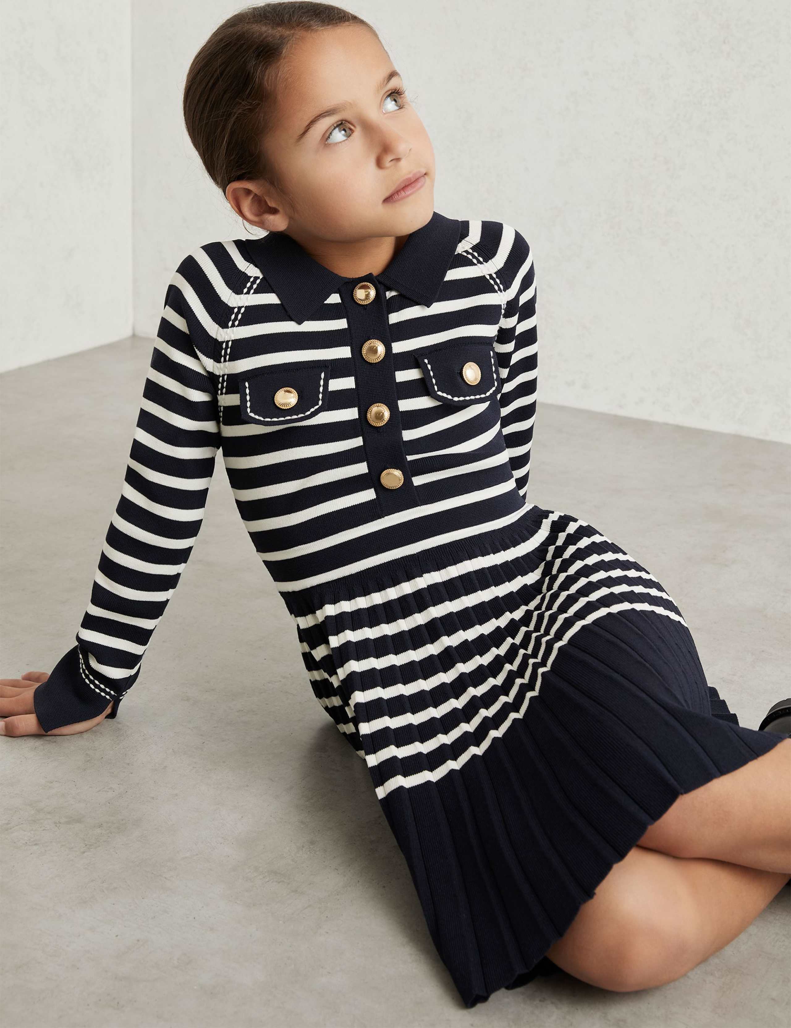 Knitted Striped Dress (3-14 Yrs) 3 of 5