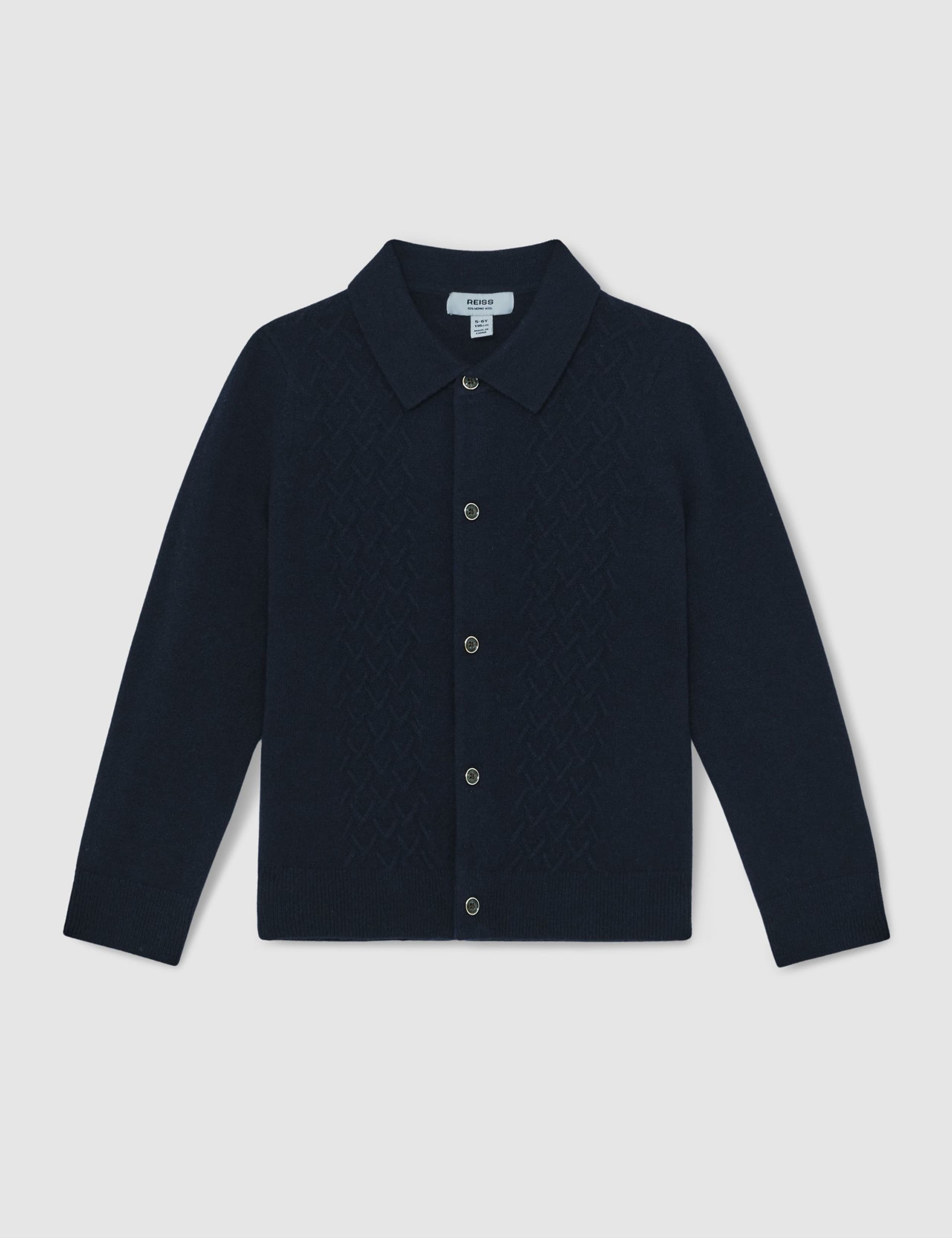 Pure Wool Cardigan (3-14 Yrs) 2 of 5