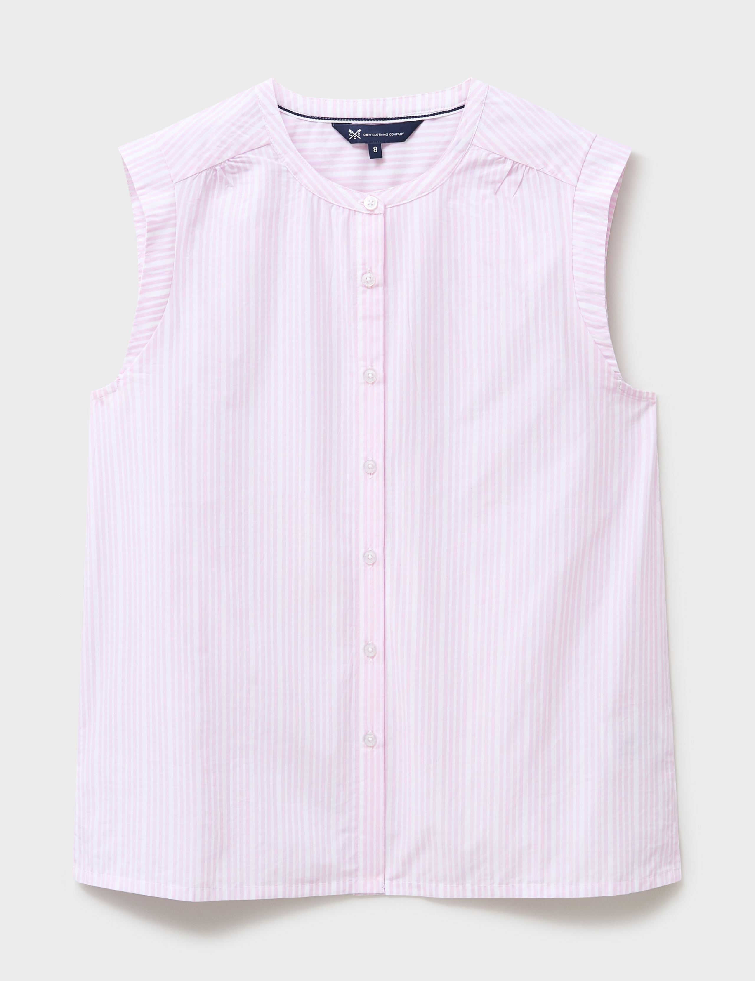 Pure Cotton Striped Crew Neck Blouse 2 of 5