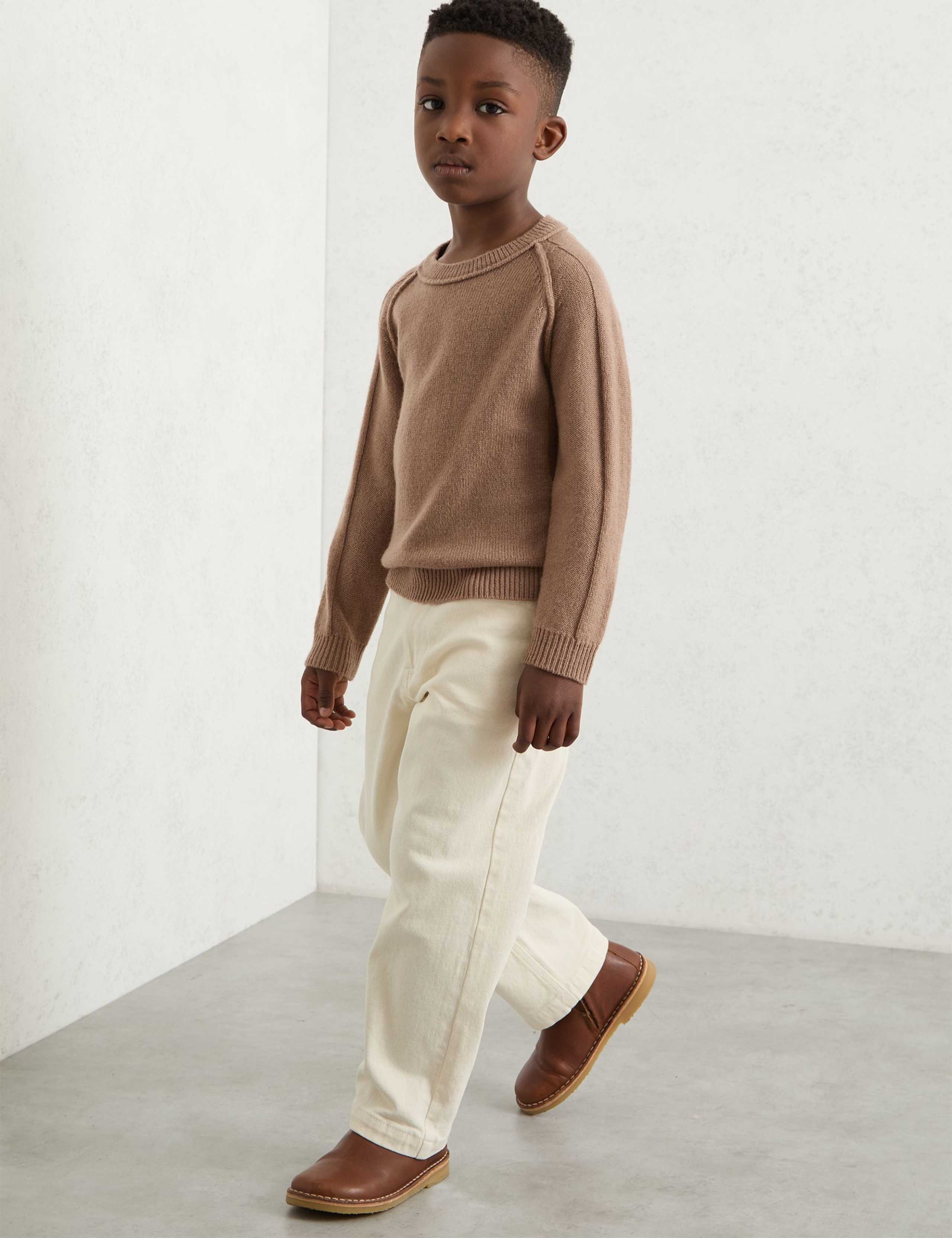 Wool Rich Knitted Seam Detail Jumper (3-14 Yrs) 3 of 4