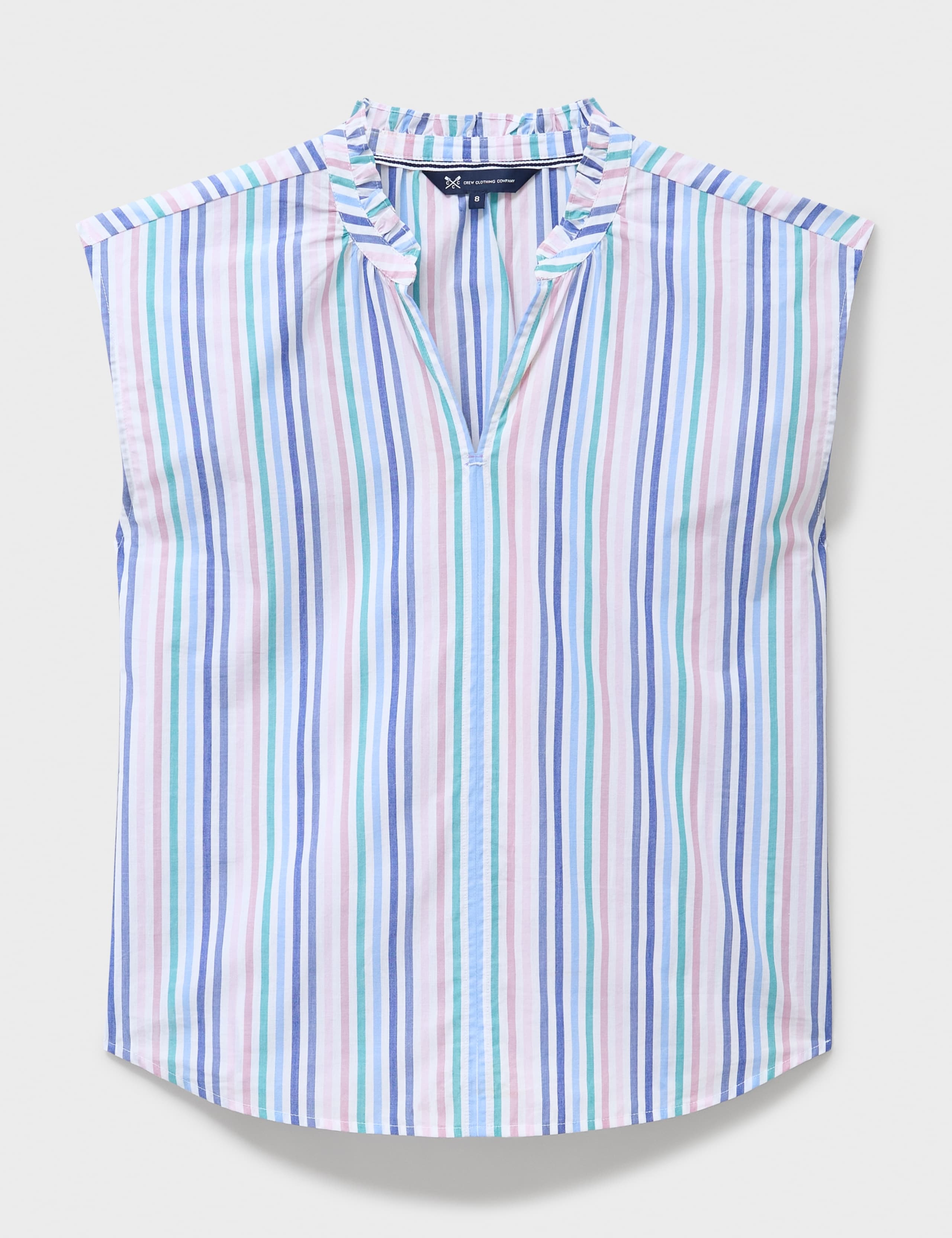 Pure Cotton Double Cloth Striped Blouse 2 of 5
