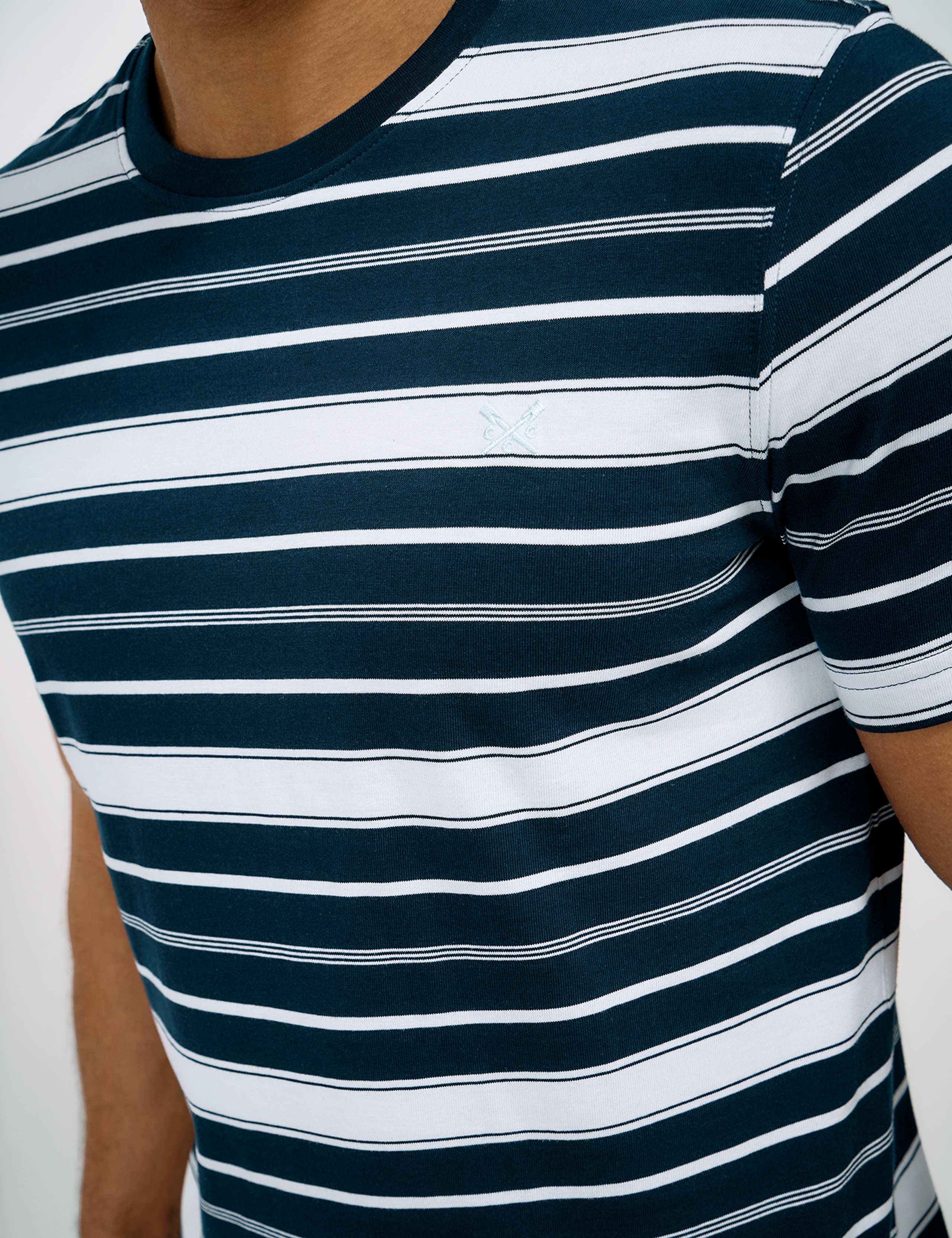 Pure Cotton Striped Crew Neck T-Shirt 5 of 5