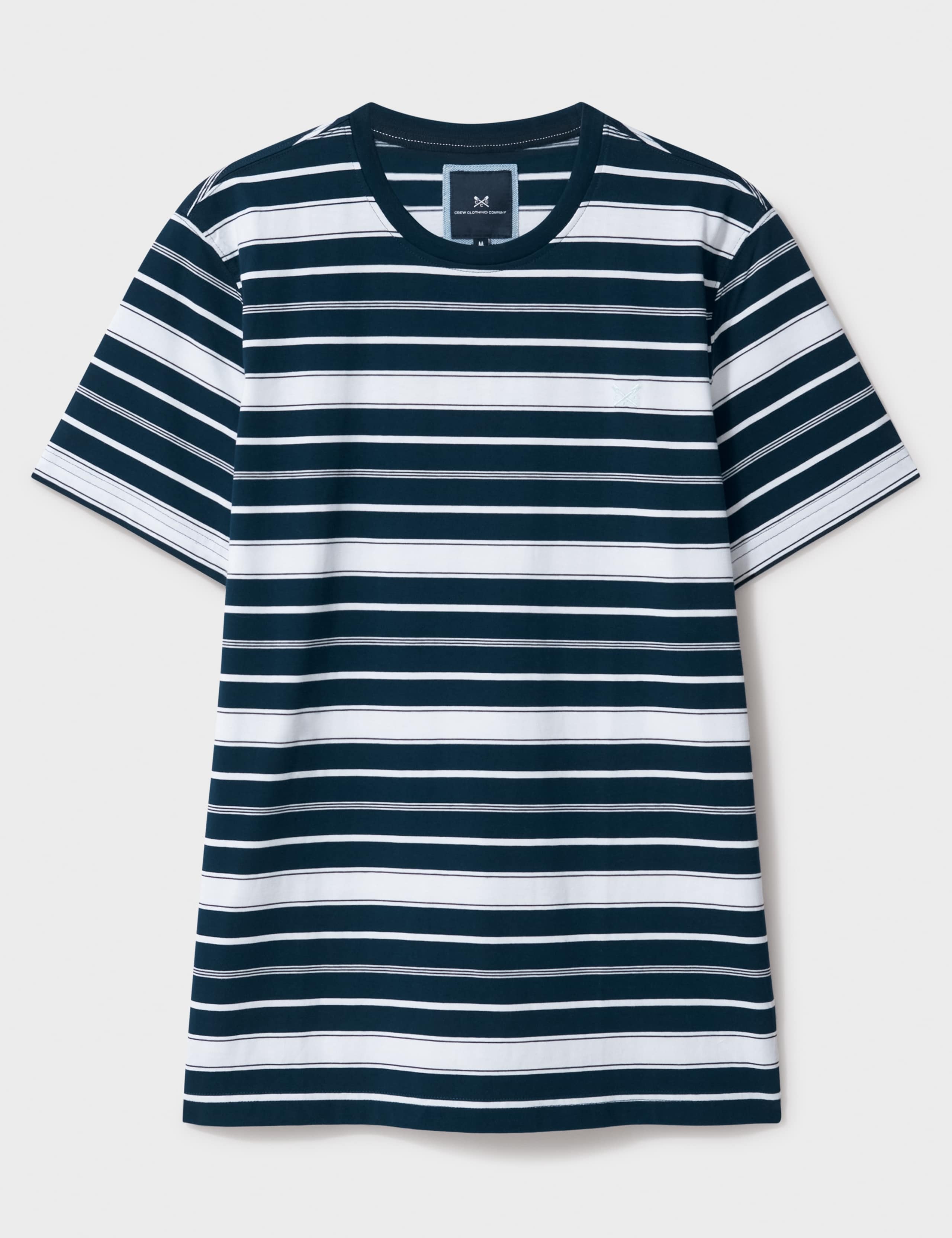 Pure Cotton Striped Crew Neck T-Shirt 2 of 5