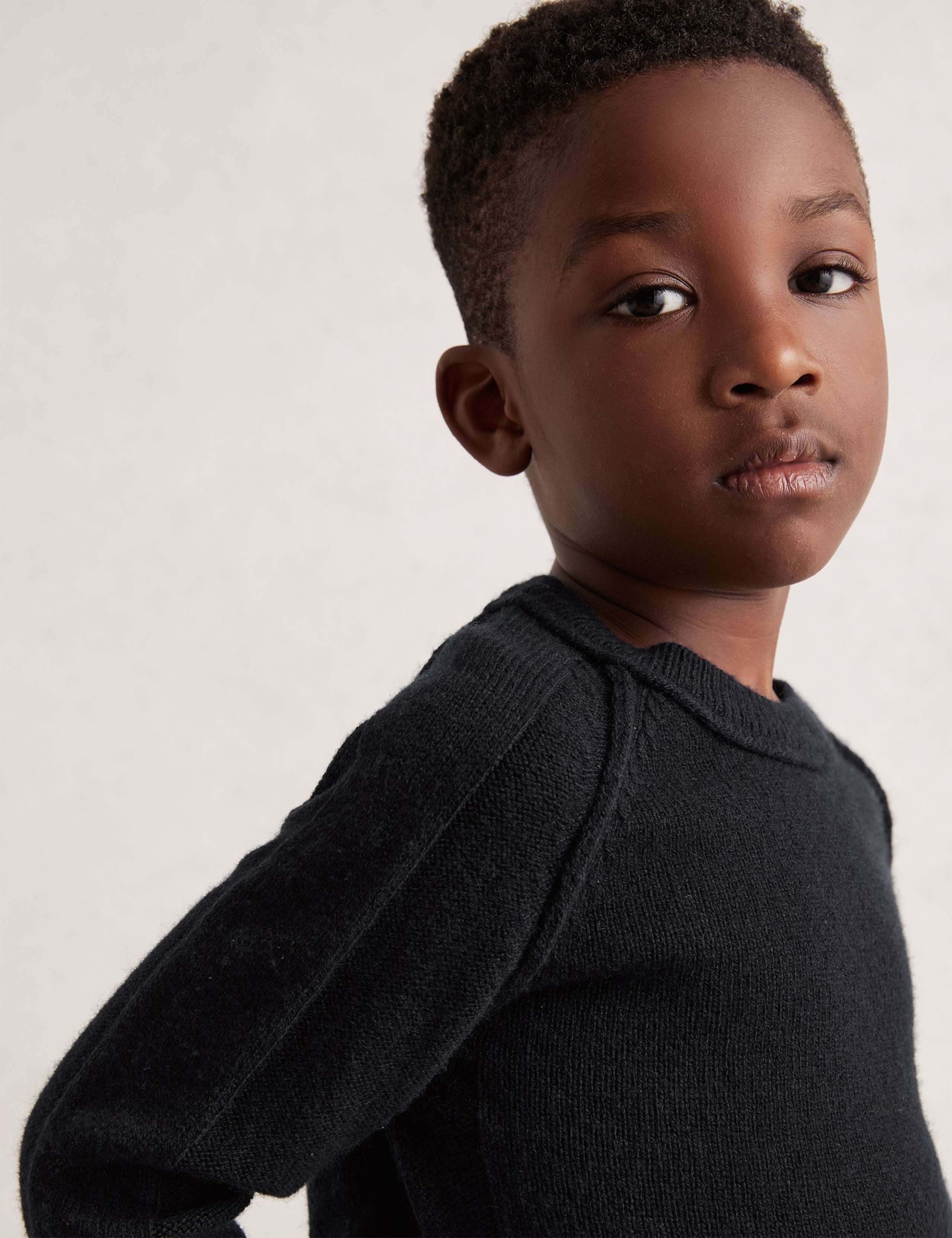 Wool Rich Knitted Jumper with Cashmere (3-14 Yrs) 3 of 4