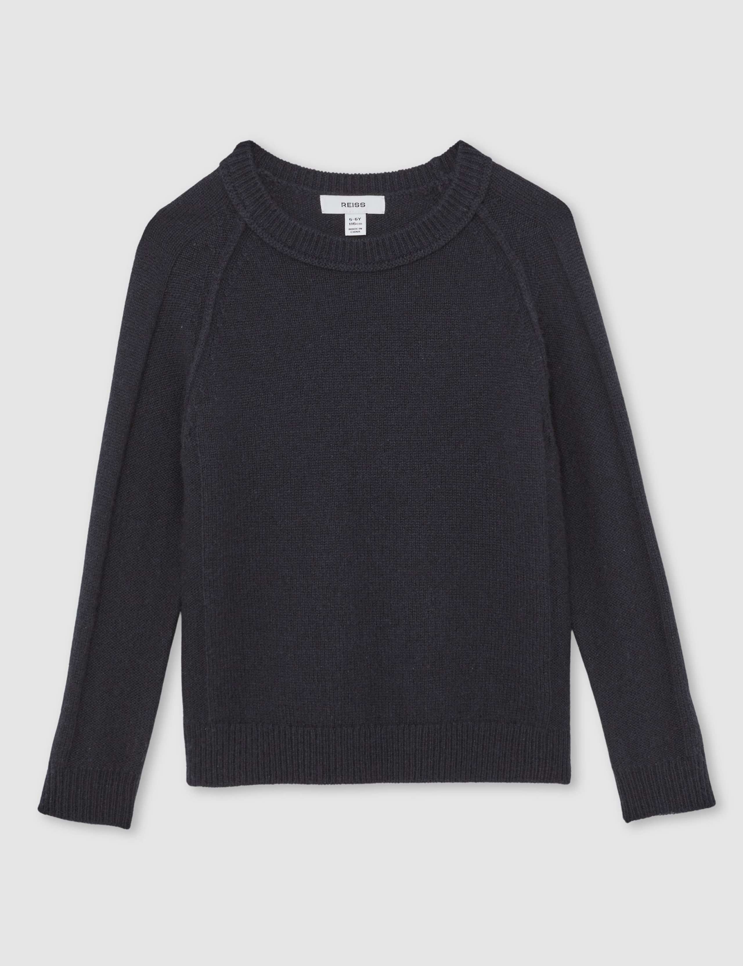 Wool Rich Knitted Jumper with Cashmere (3-14 Yrs) 2 of 4