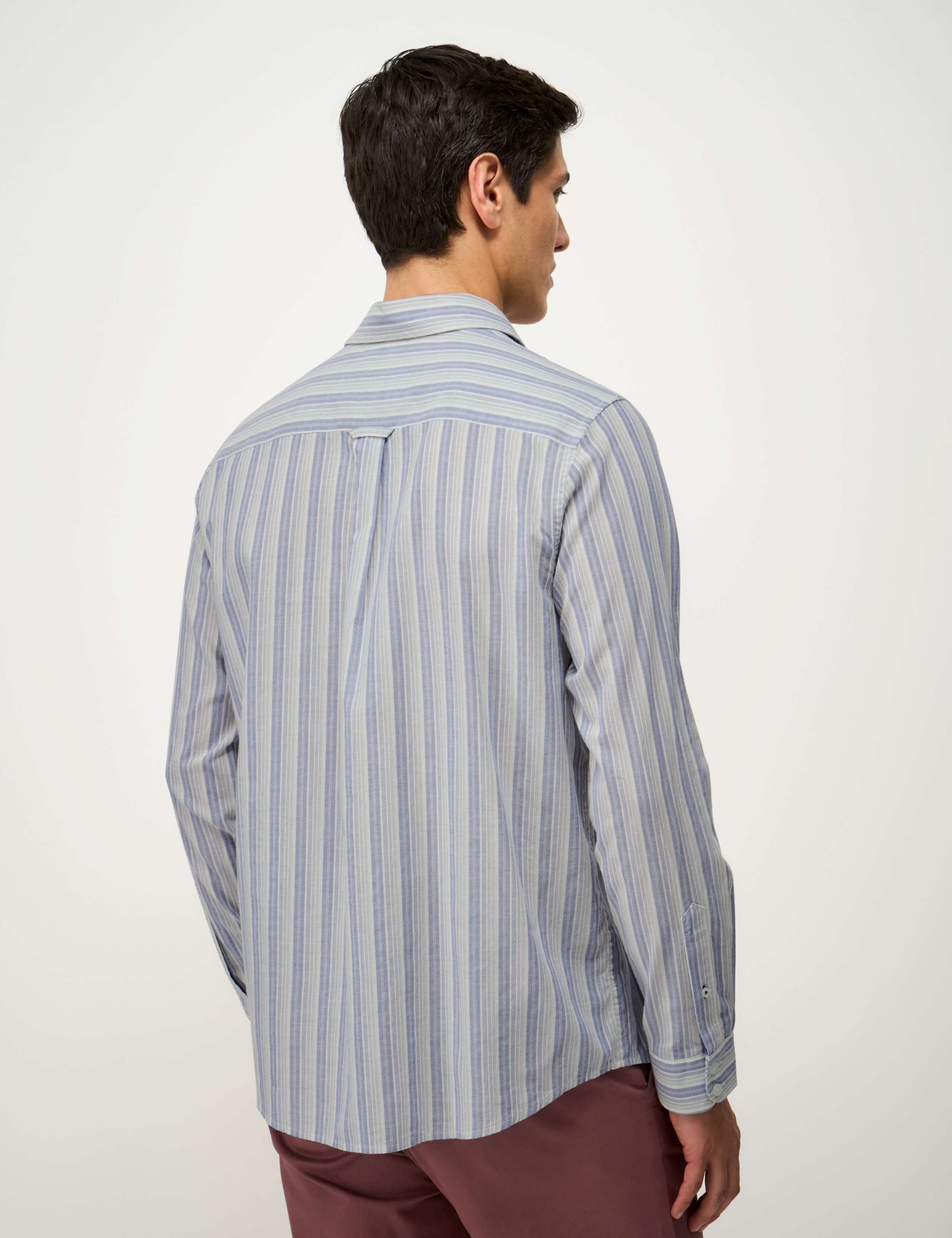 Regular Fit Pure Cotton Striped Shirt 4 of 5