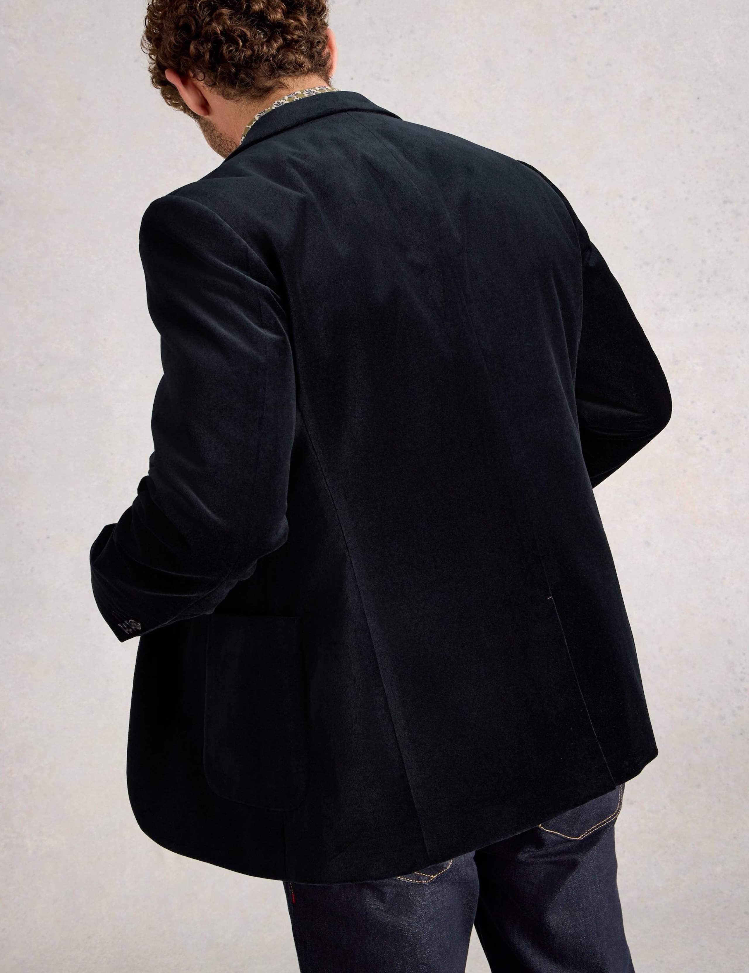 Regular Fit Velvet Blazer 4 of 6