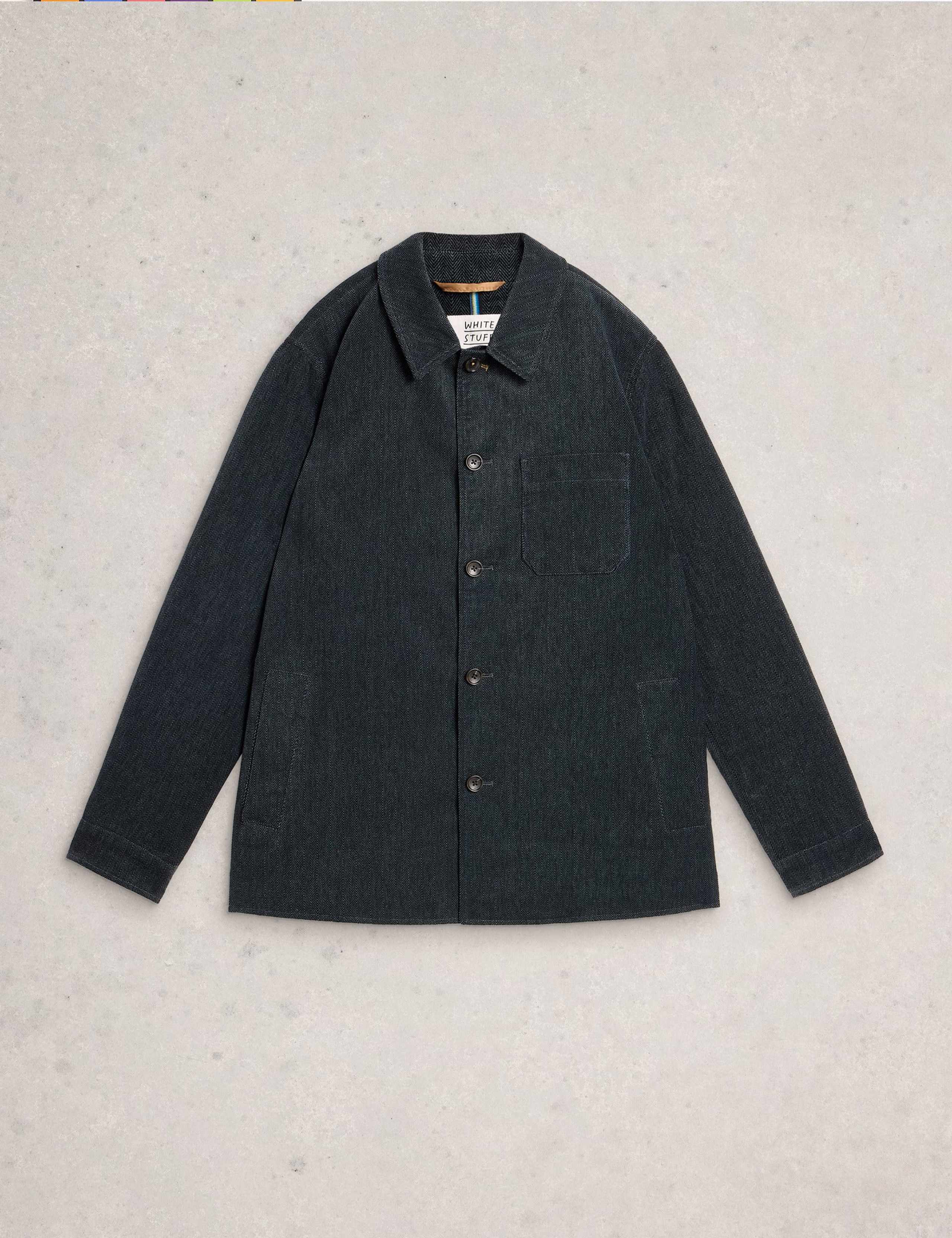 Pure Cotton Herringbone Chore Jacket 2 of 6