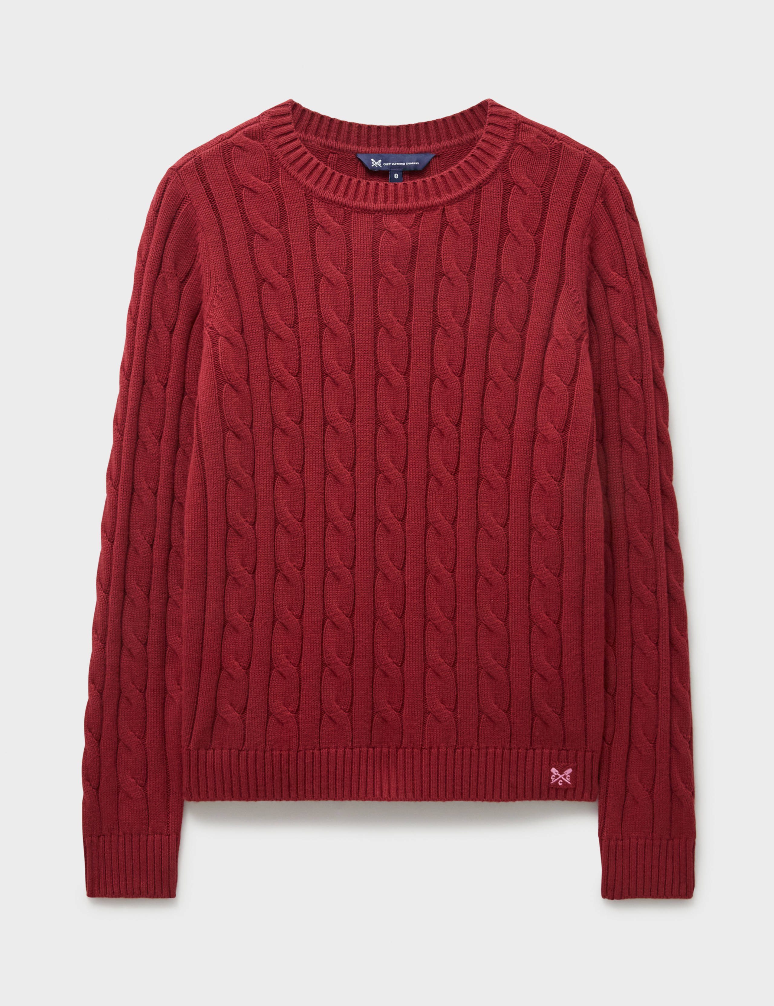 Cotton Rich Cable Knit Crew Neck Jumper 2 of 5